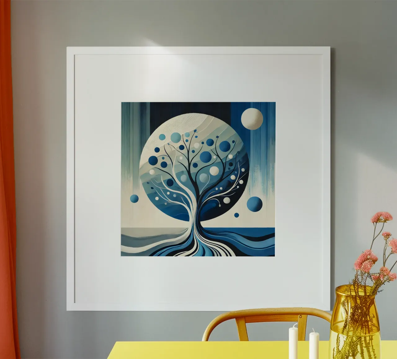 Albero blu poster da spiritual