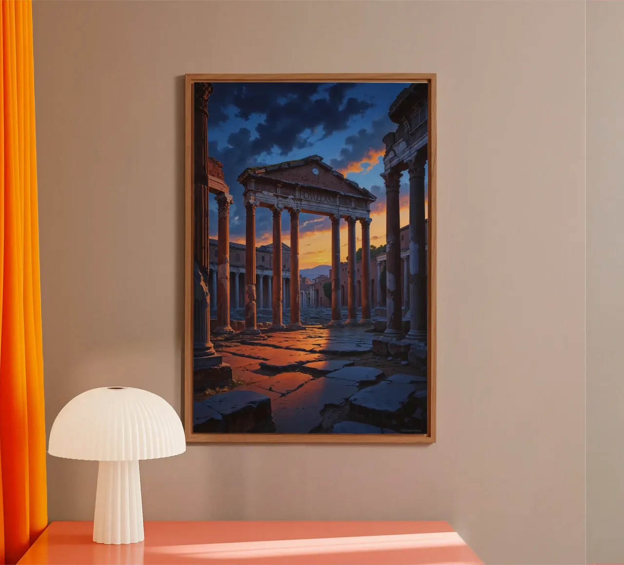 Twilight Elegance of Ancient Rome alluminio dibond da AlbertKlee