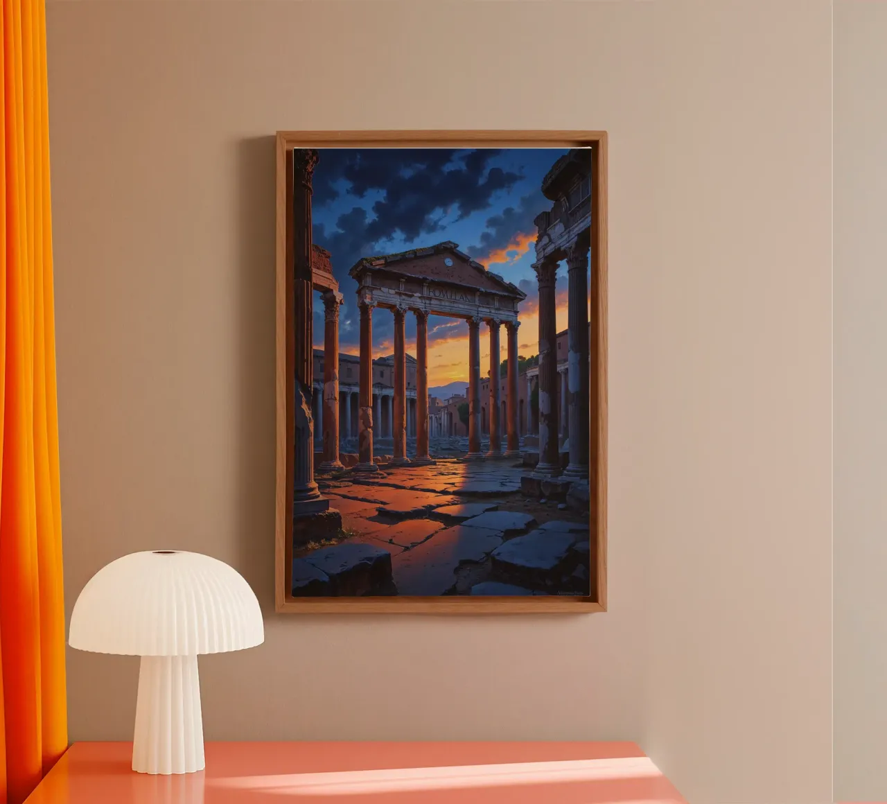 Twilight Elegance of Ancient Rome tela con Cornice a cassetta da AlbertKlee
