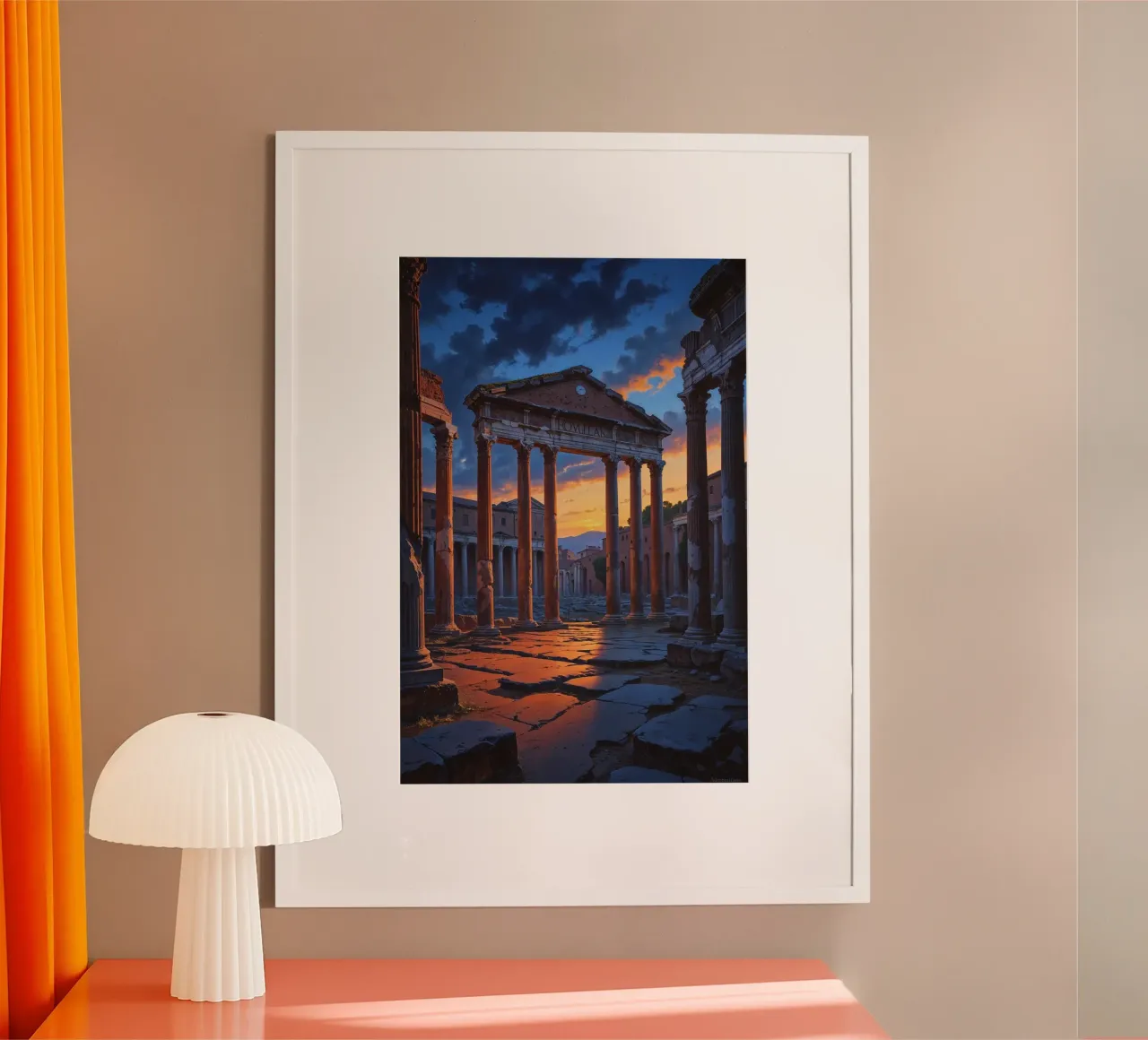 Twilight Elegance of Ancient Rome carta hahnemühle da AlbertKlee