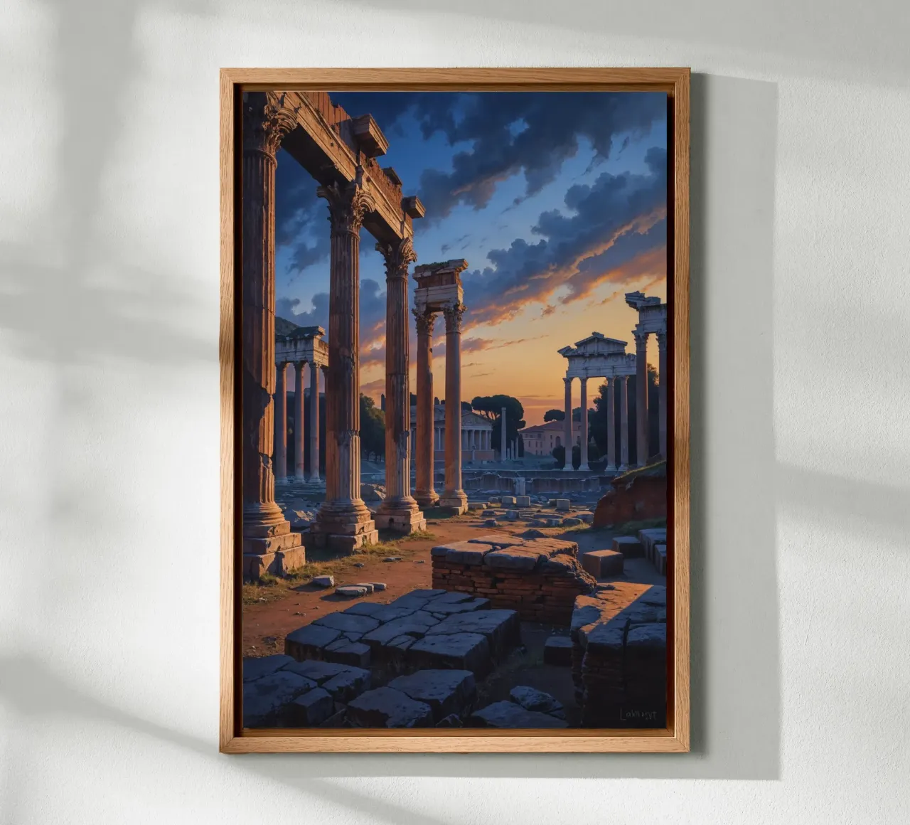 Majestic Roman Columns at Dusk tela da AlbertKlee