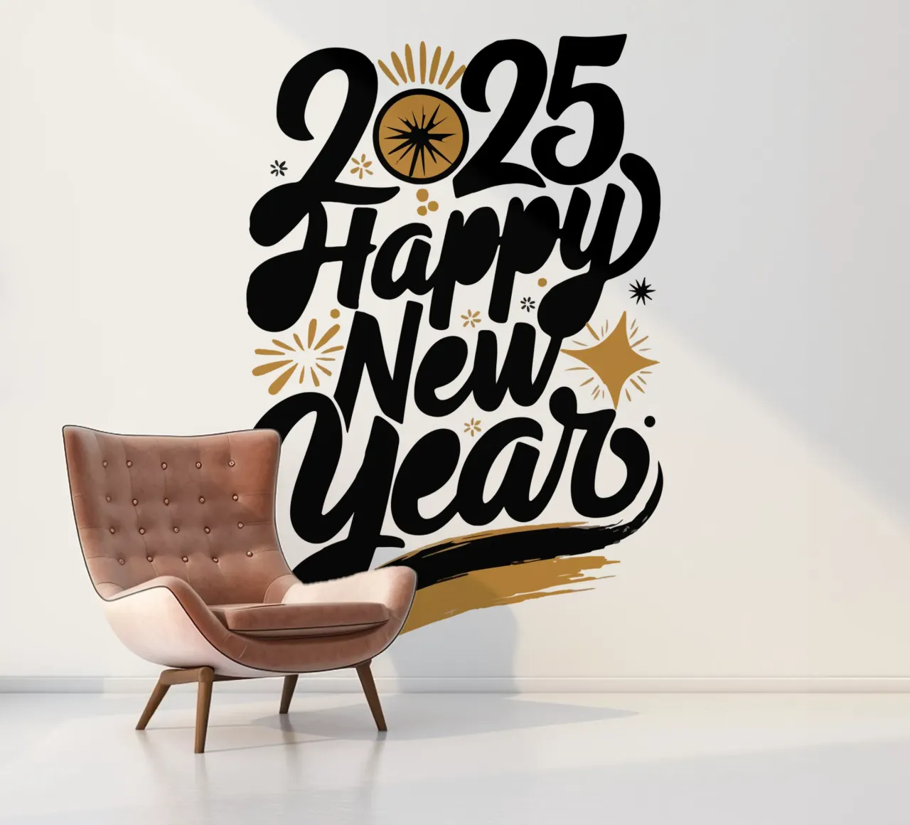 2025 Happy New Year photo wallpaper by edsonramosart