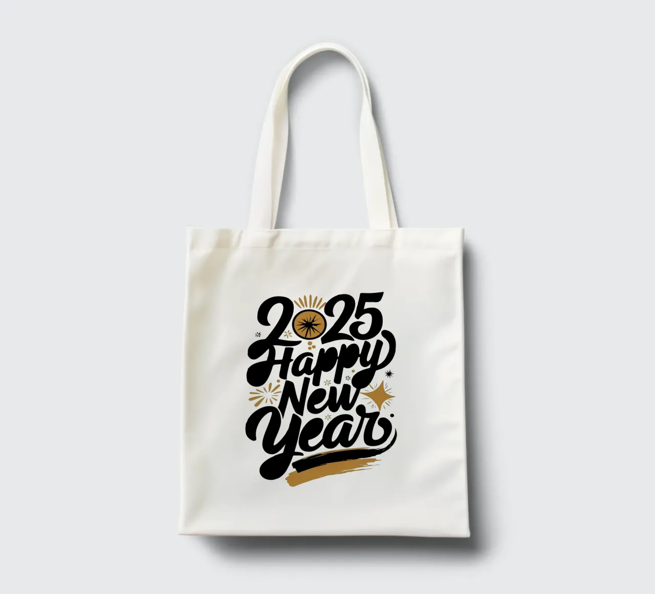 2025 Happy New Year borsa in juta da edsonramosart