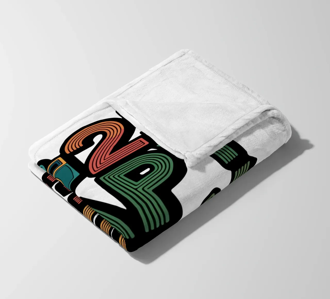 2025 Happy New Year coperta in pile da edsonramosart