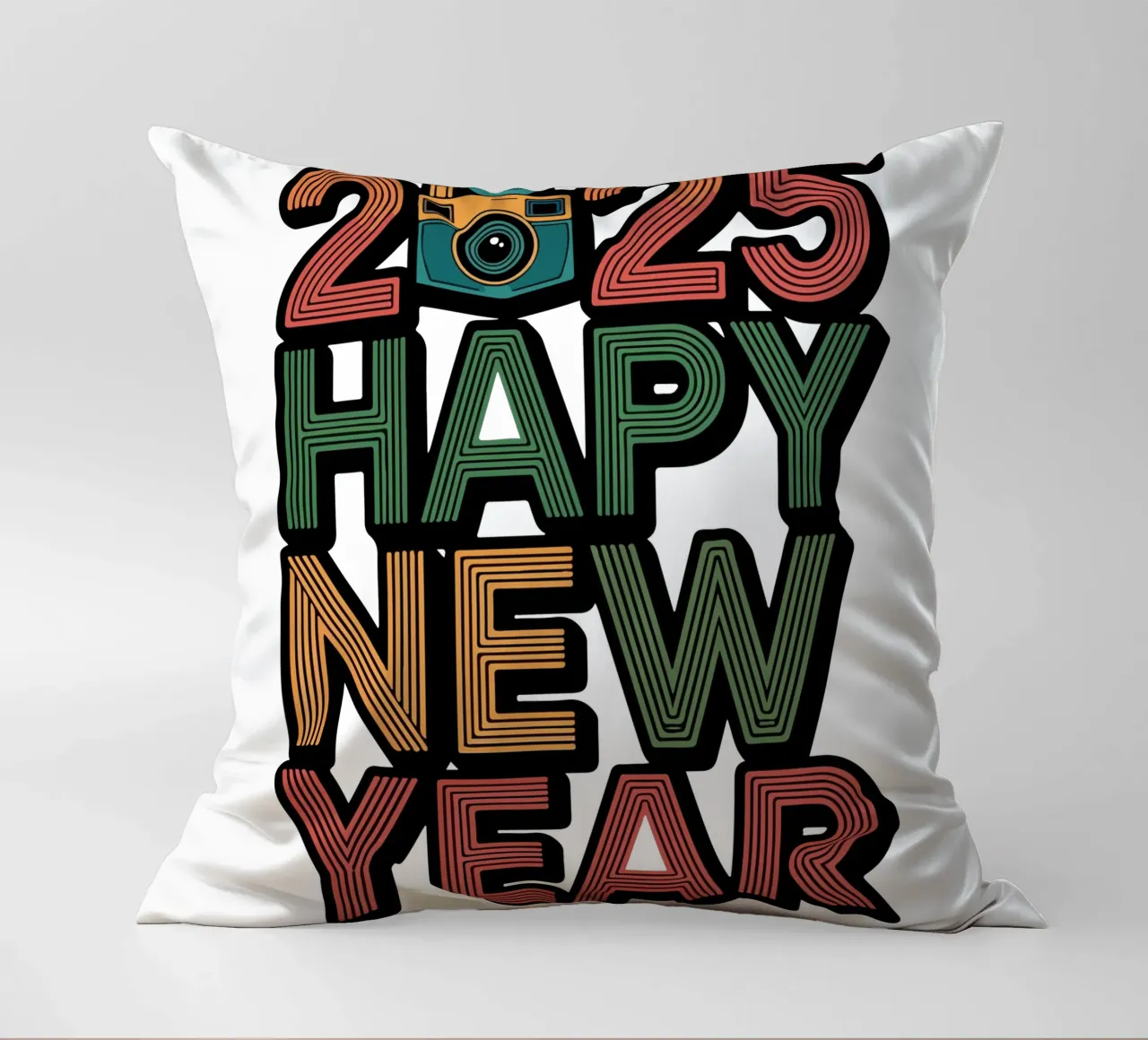 2025 Happy New Year cuscino da edsonramosart