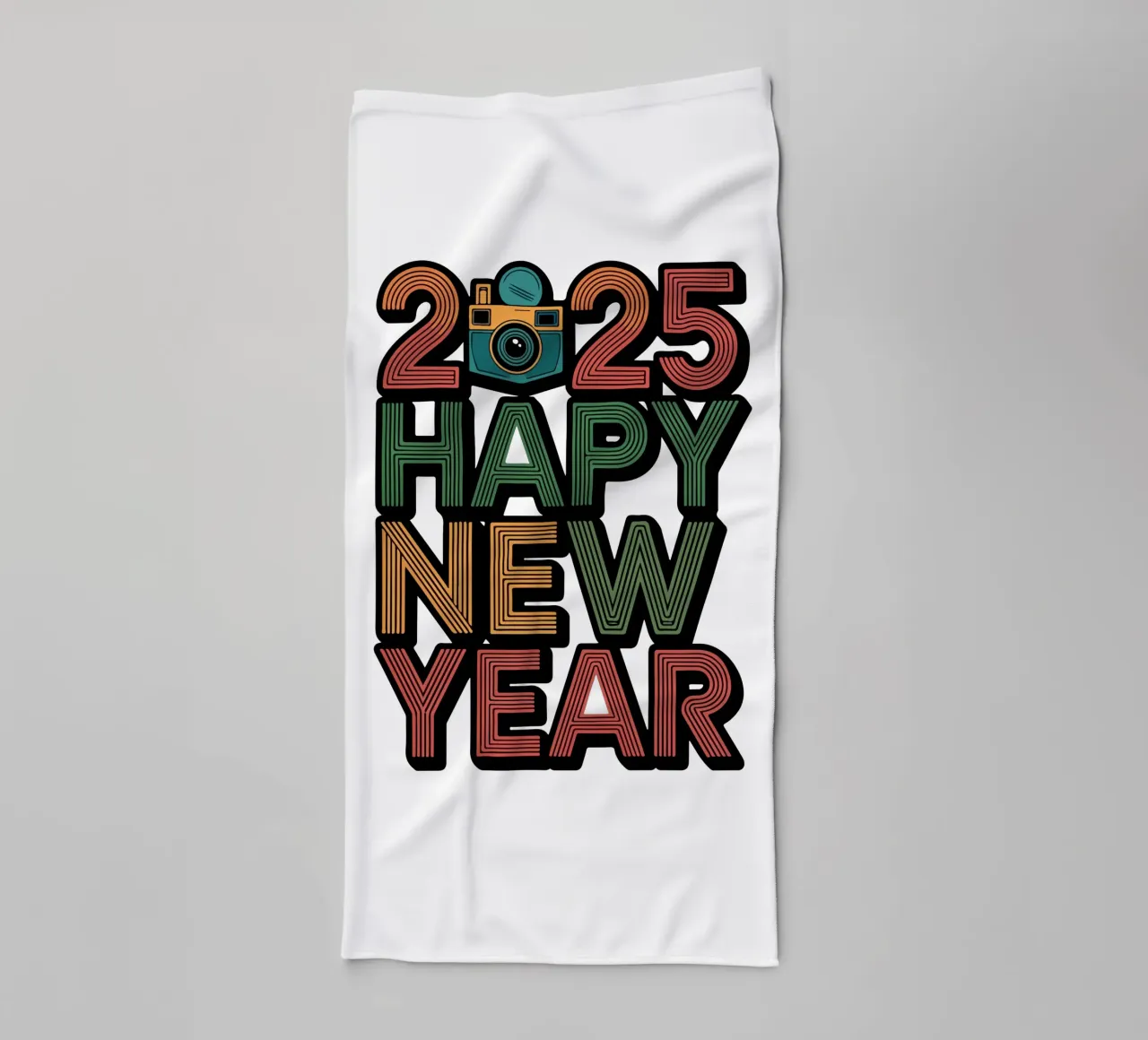 2025 Happy New Year asciugamano da bagno da edsonramosart