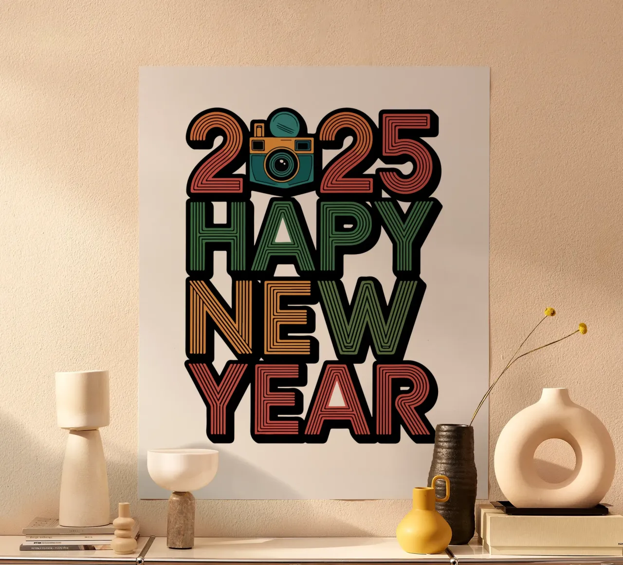 2025 Happy New Year carta hahnemühle da edsonramosart