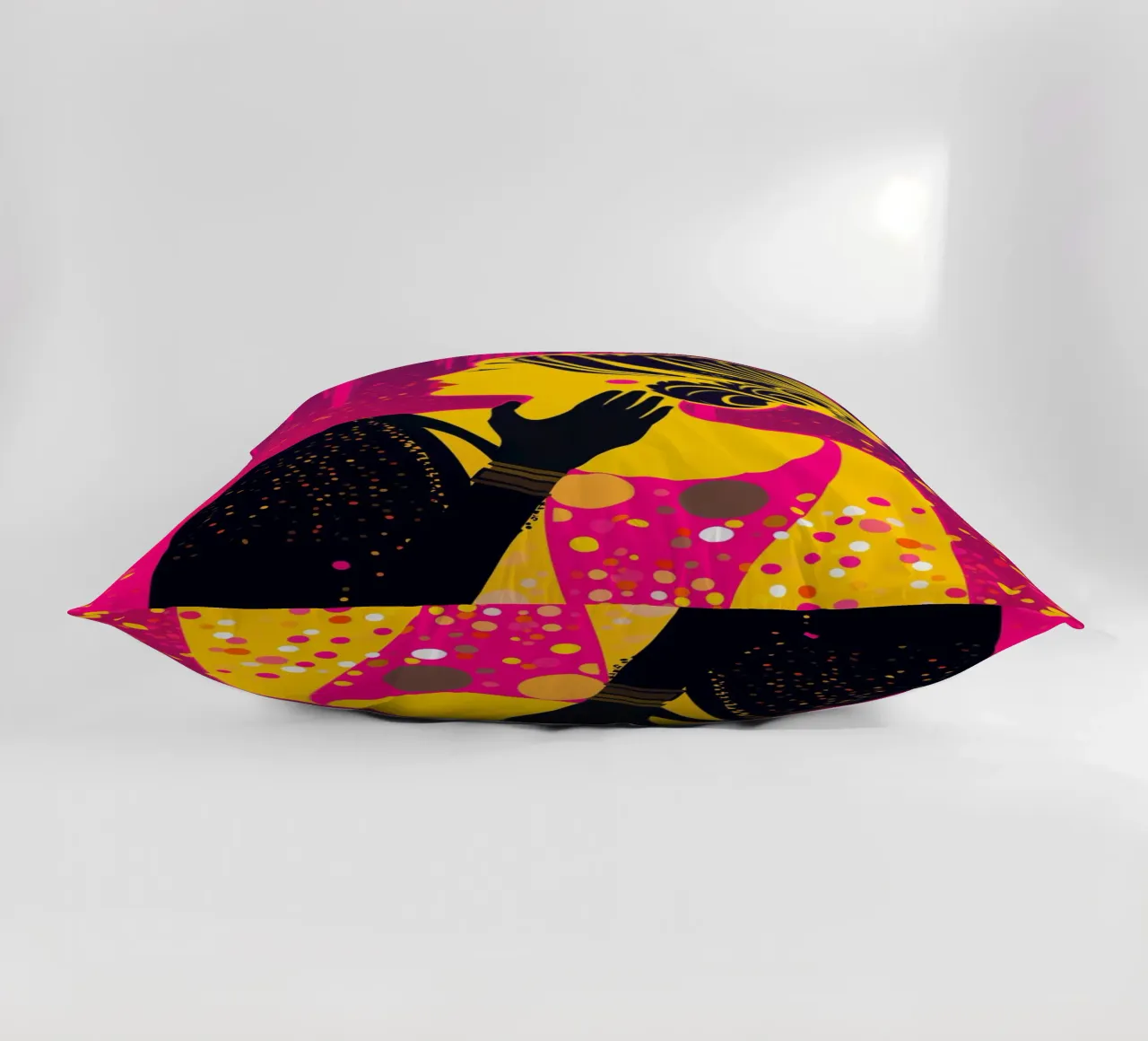 Neon moderno Klimt a pois Pop Art Donna cuscino da Autofocus