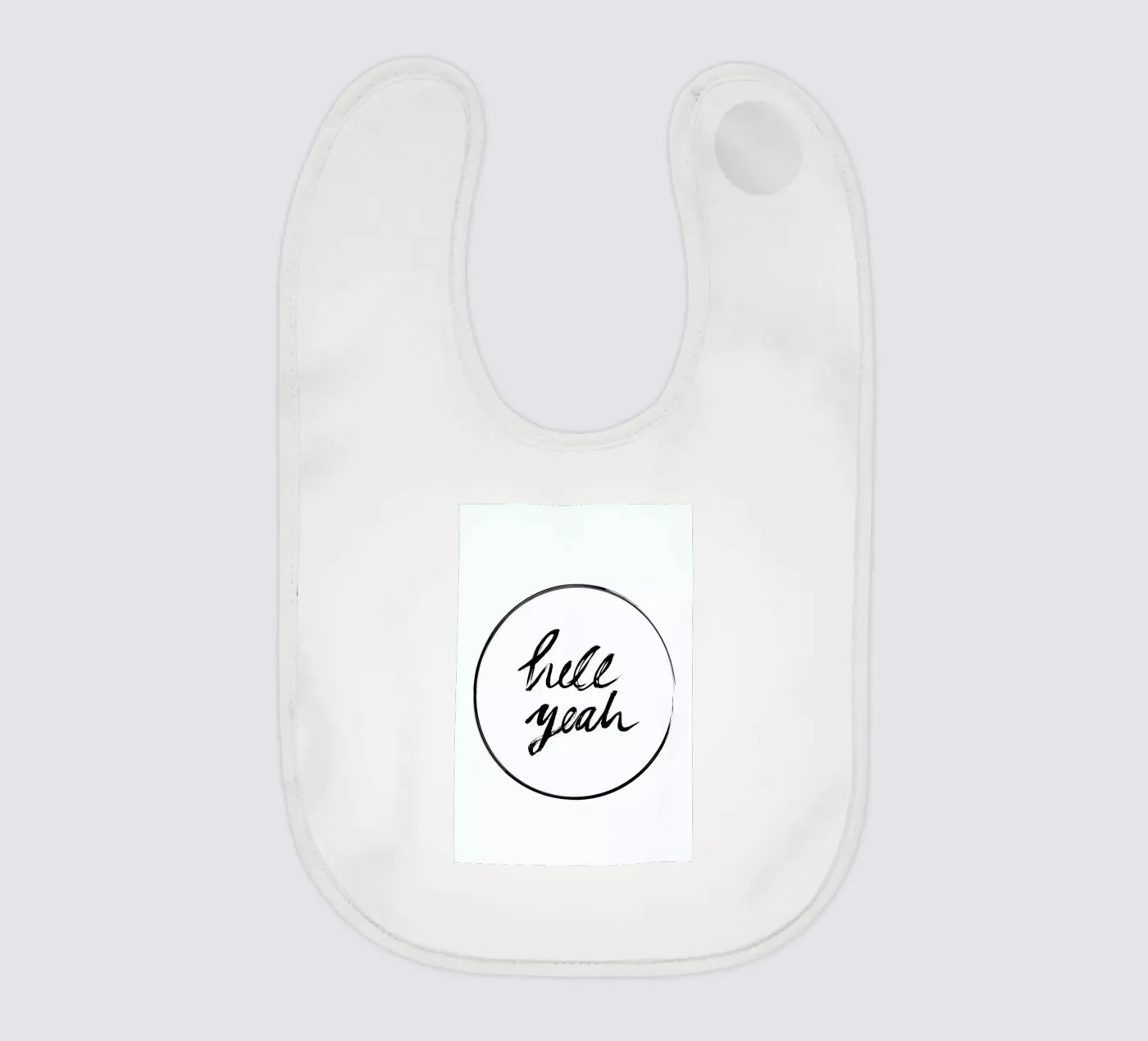 Hell Yeah baby bib by petiteCAPS