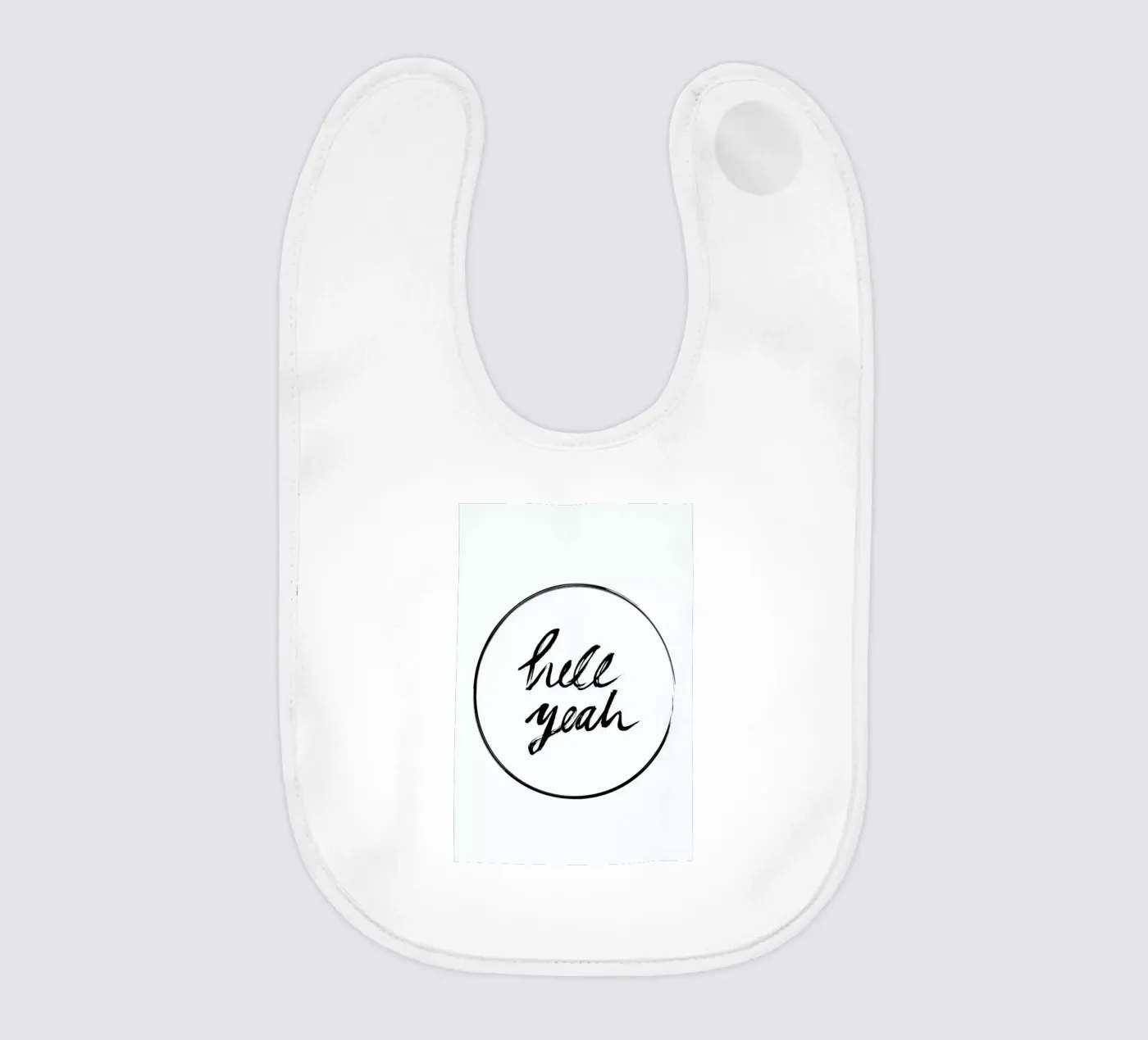 Hell Yeah baby bib by petiteCAPS