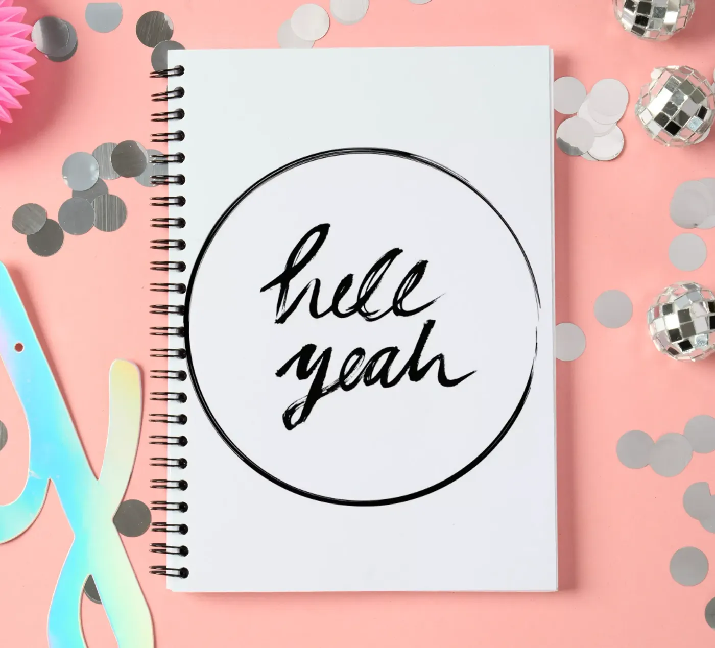 Hell Yeah spiral notebook by petiteCAPS