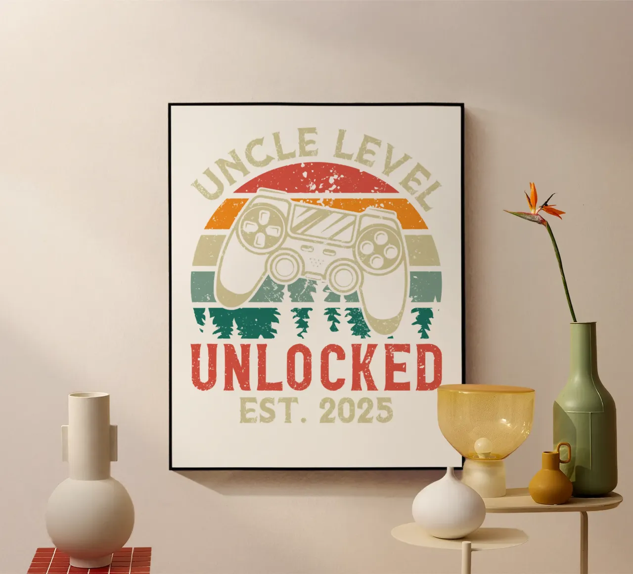 Uncle Level Unlocked Est. 2025 plexiglass da edsonramosart