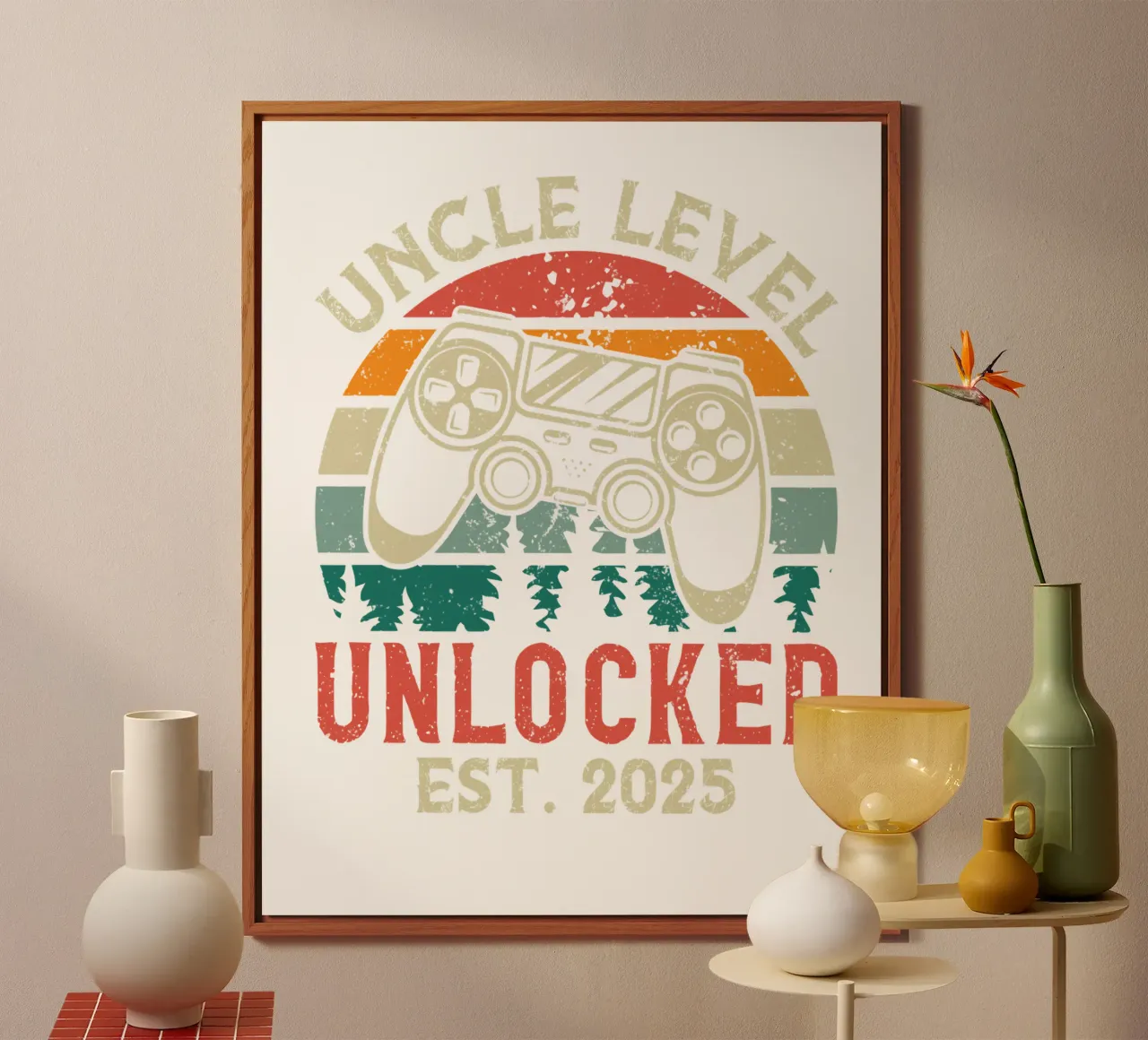 Uncle Level Unlocked Est. 2025 alluminio dibond da edsonramosart