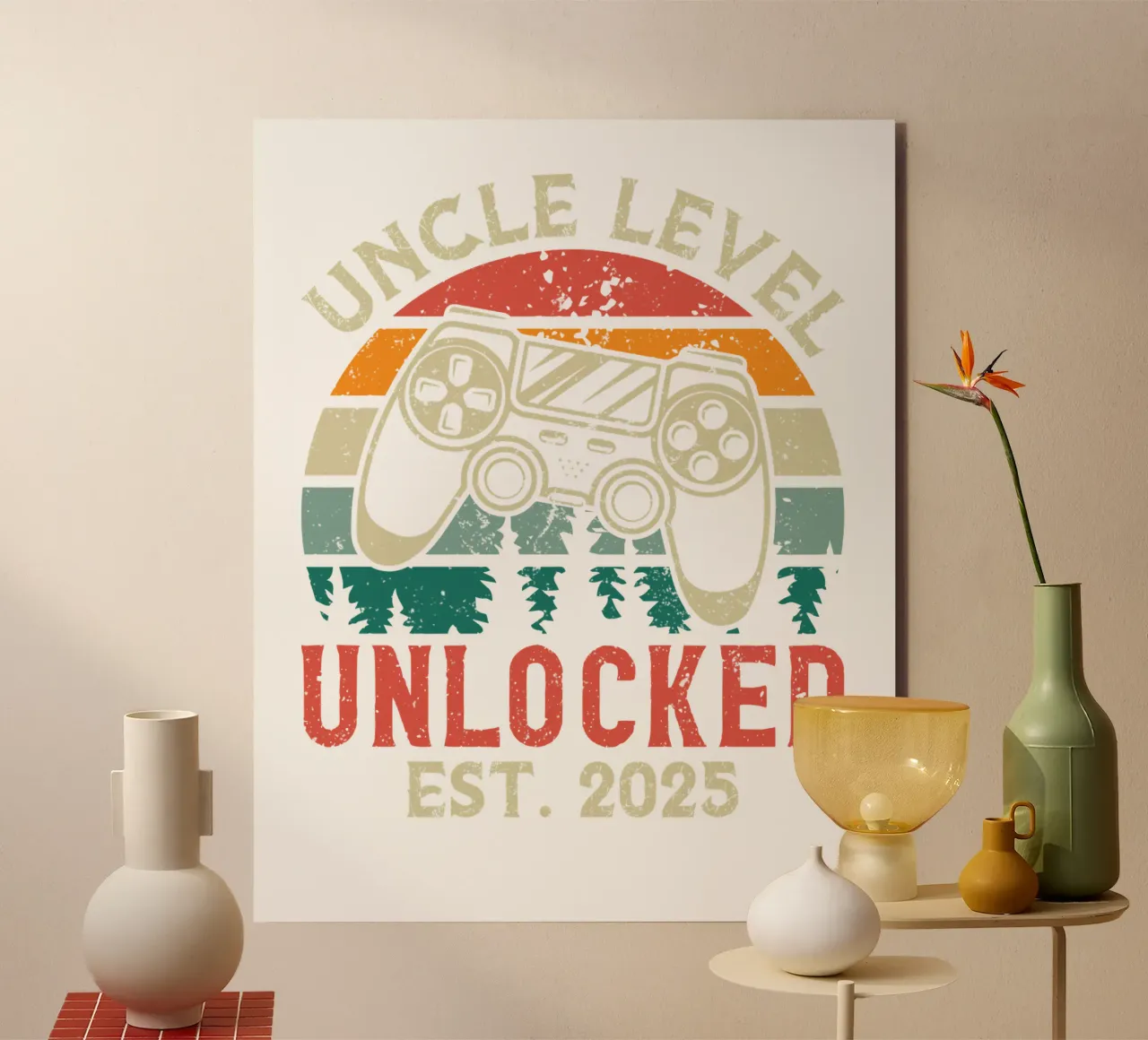 Uncle Level Unlocked Est. 2025 alluminio dibond da edsonramosart