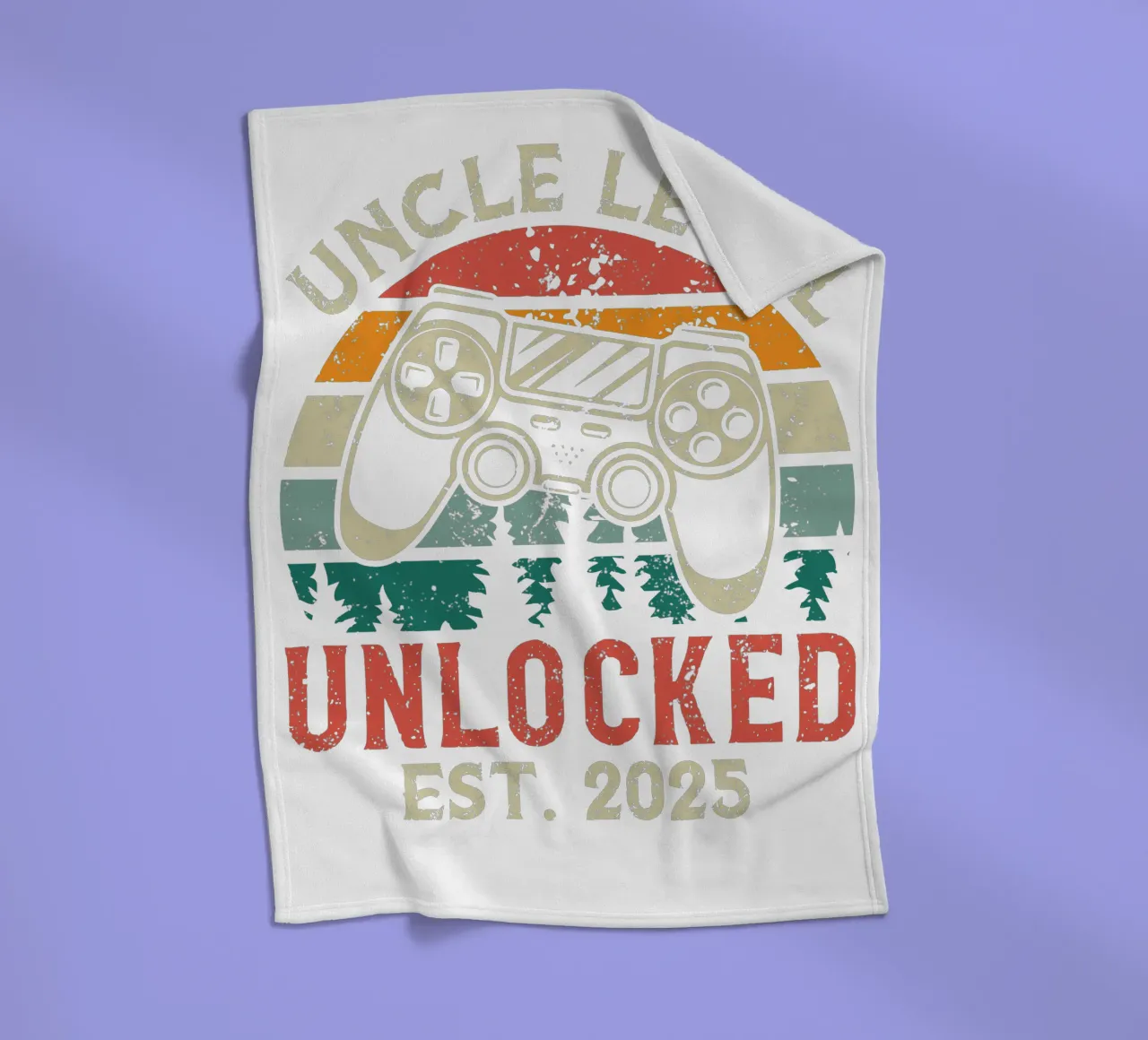 Uncle Level Unlocked Est. 2025 coperta in pile da edsonramosart