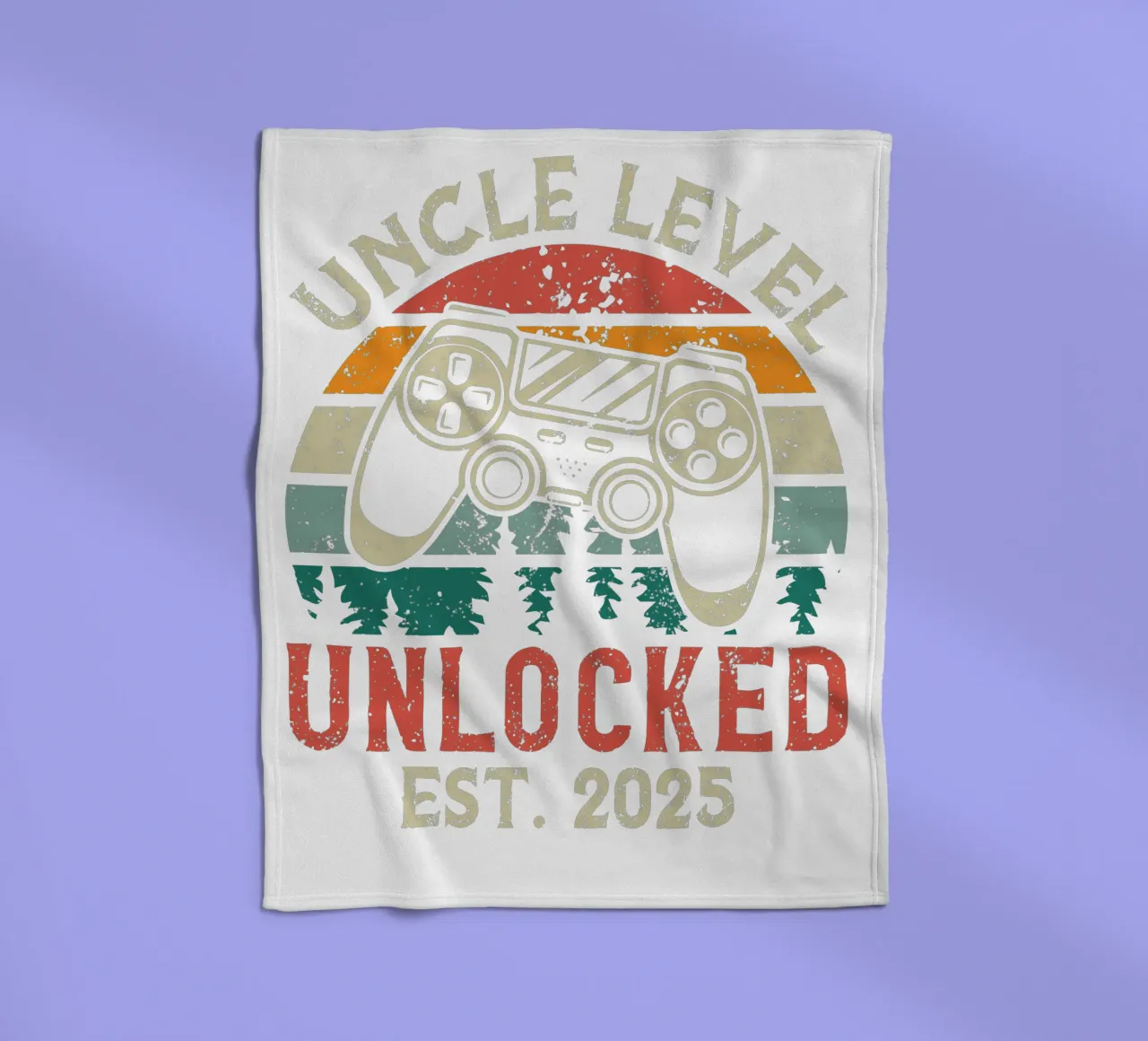 Uncle Level Unlocked Est. 2025 coperta in pile da edsonramosart