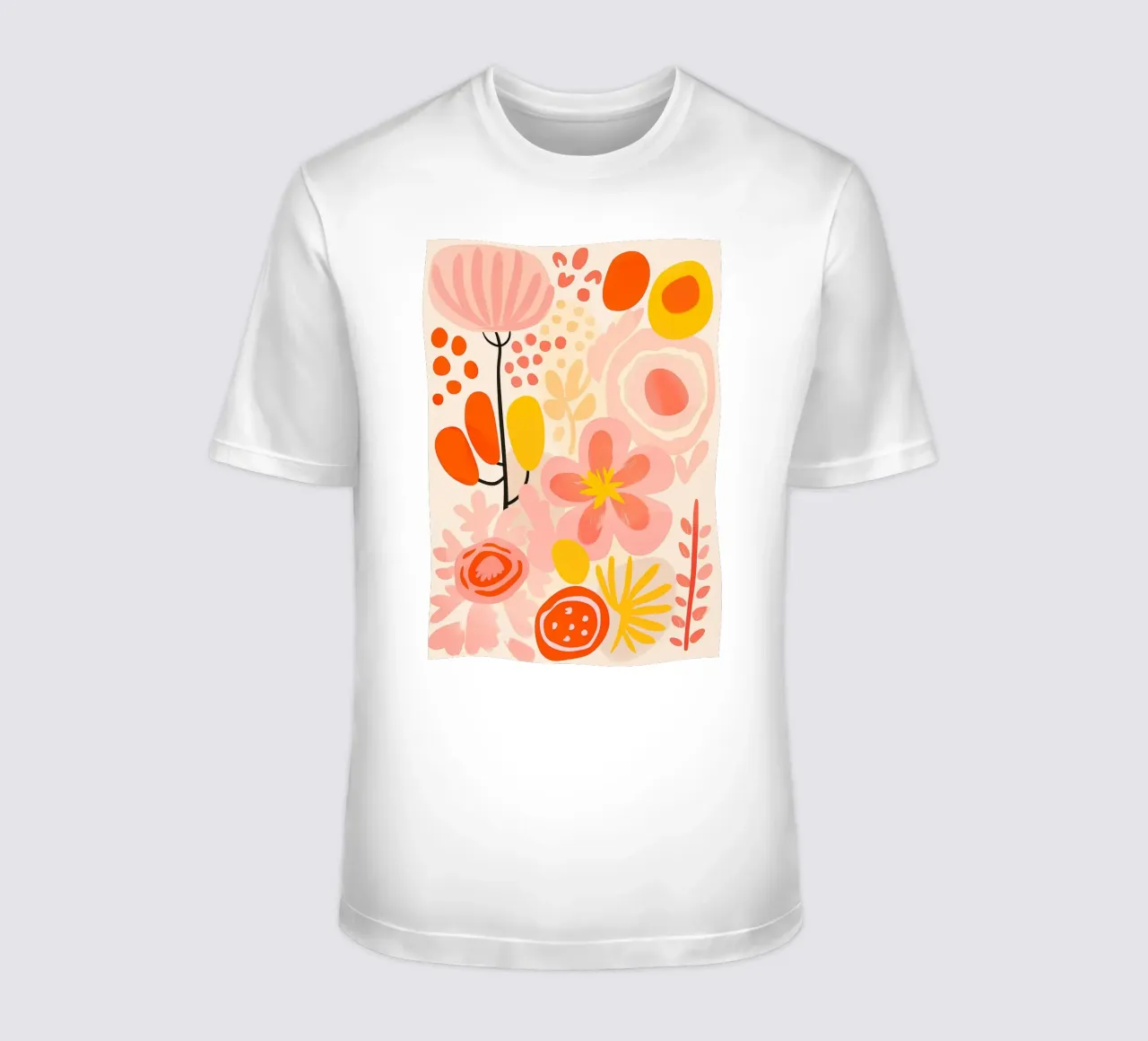 The lightness of being in summer | Floral pattern t-shirt by Autofocus