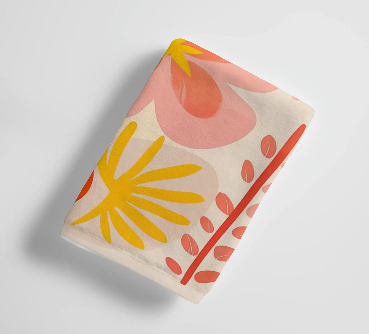 The lightness of being in summer | Floral pattern towel by Autofocus