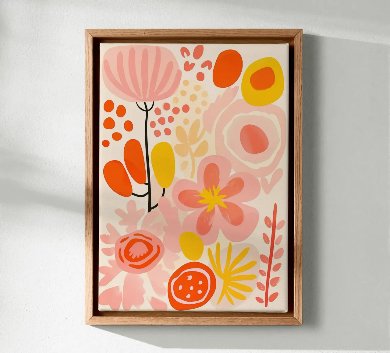 The lightness of being in summer | Floral pattern canvas by Autofocus