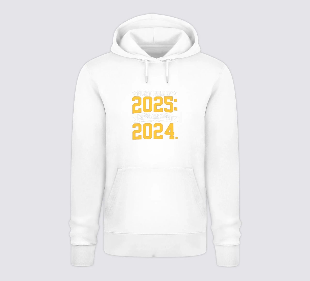 First rule of 2025: Never talk about 2024 felpa con cappuccio da edsonramosart