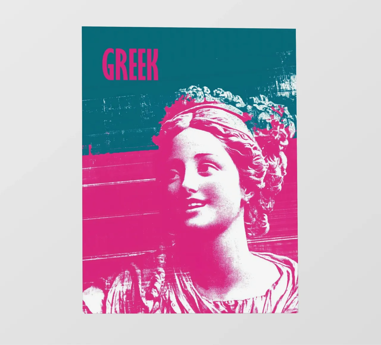 Poster di viaggio greco | La freschezza dell'antichità nell'era digitale pellicola backlit da Autofocus