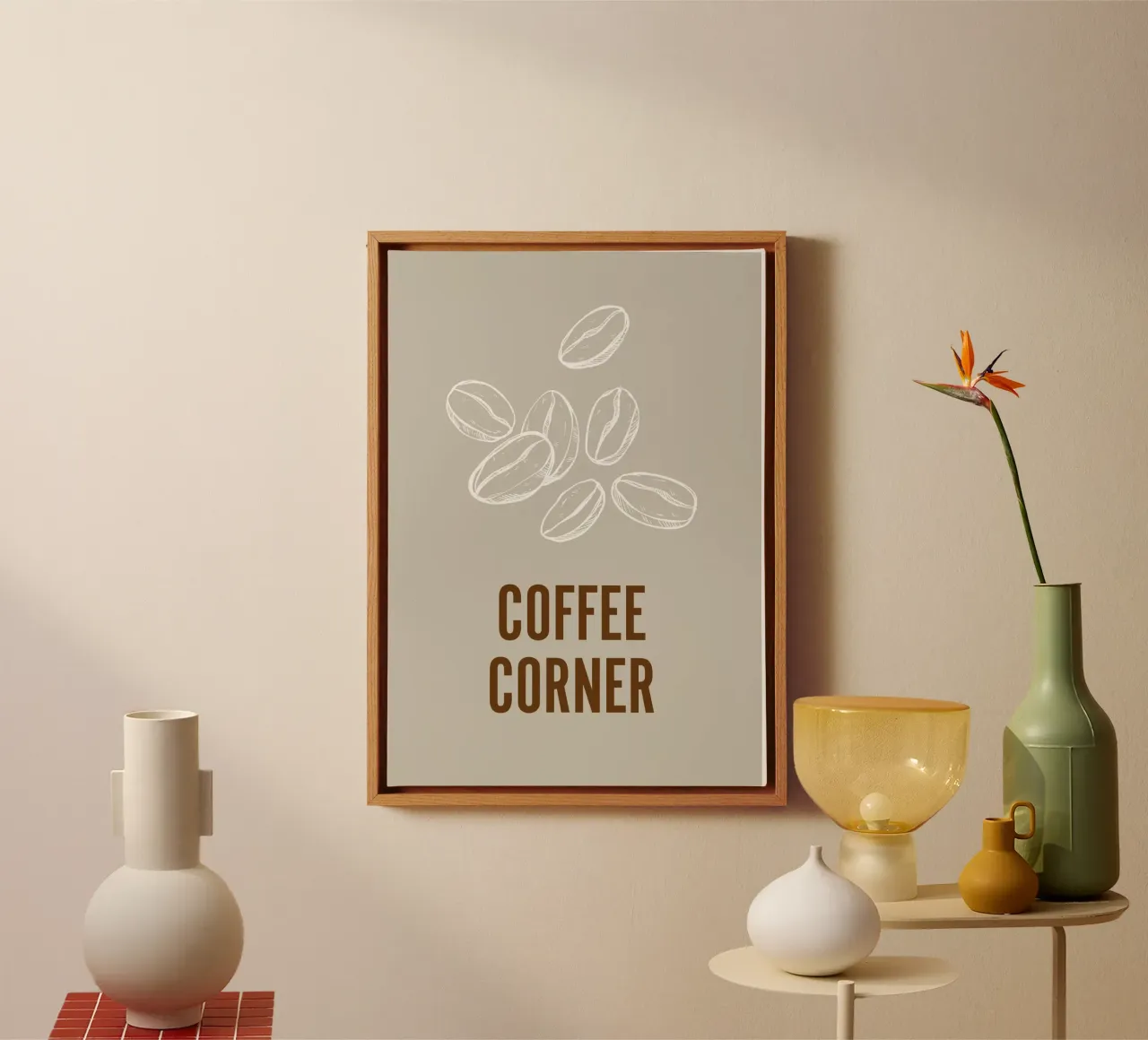 COFFEE CORNER canvas met Baklijst van LisaArtes