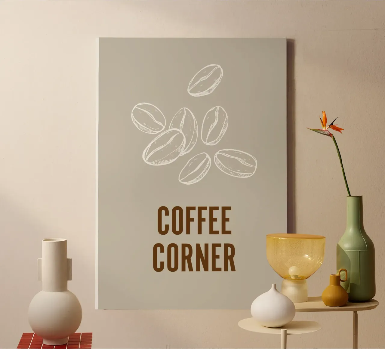 COFFEE CORNER canvas met Baklijst van LisaArtes
