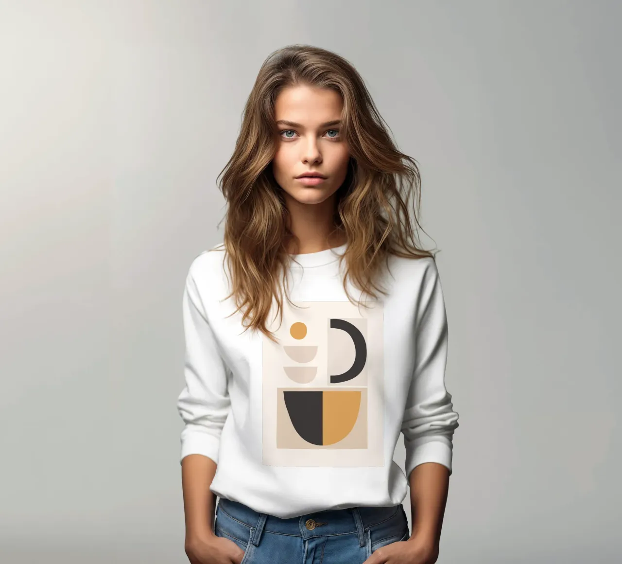 Minimal Abstract Shapes 78 sweatshirt by ThingDesign