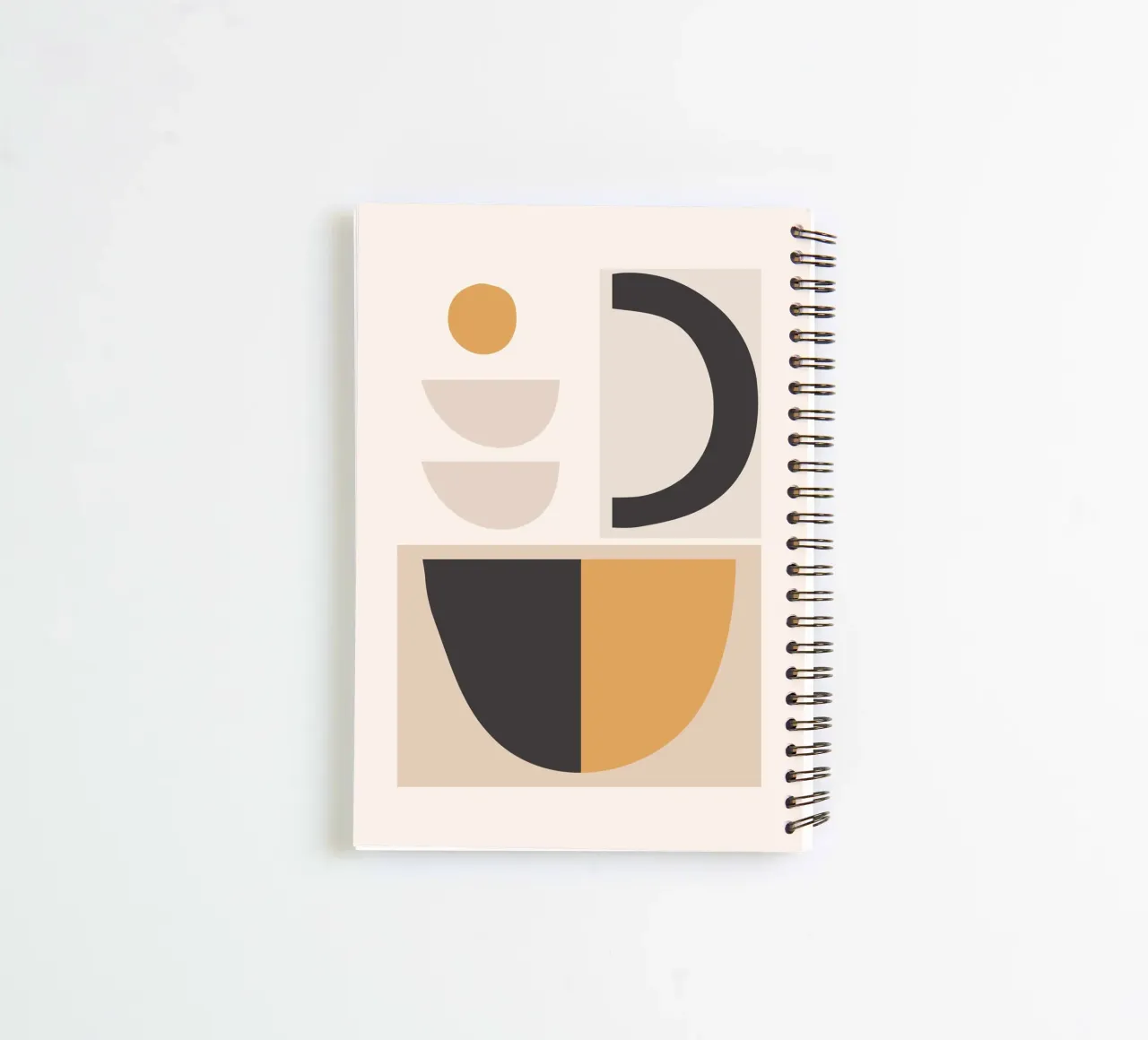 Minimal Abstract Shapes 78 spiral notebook by ThingDesign