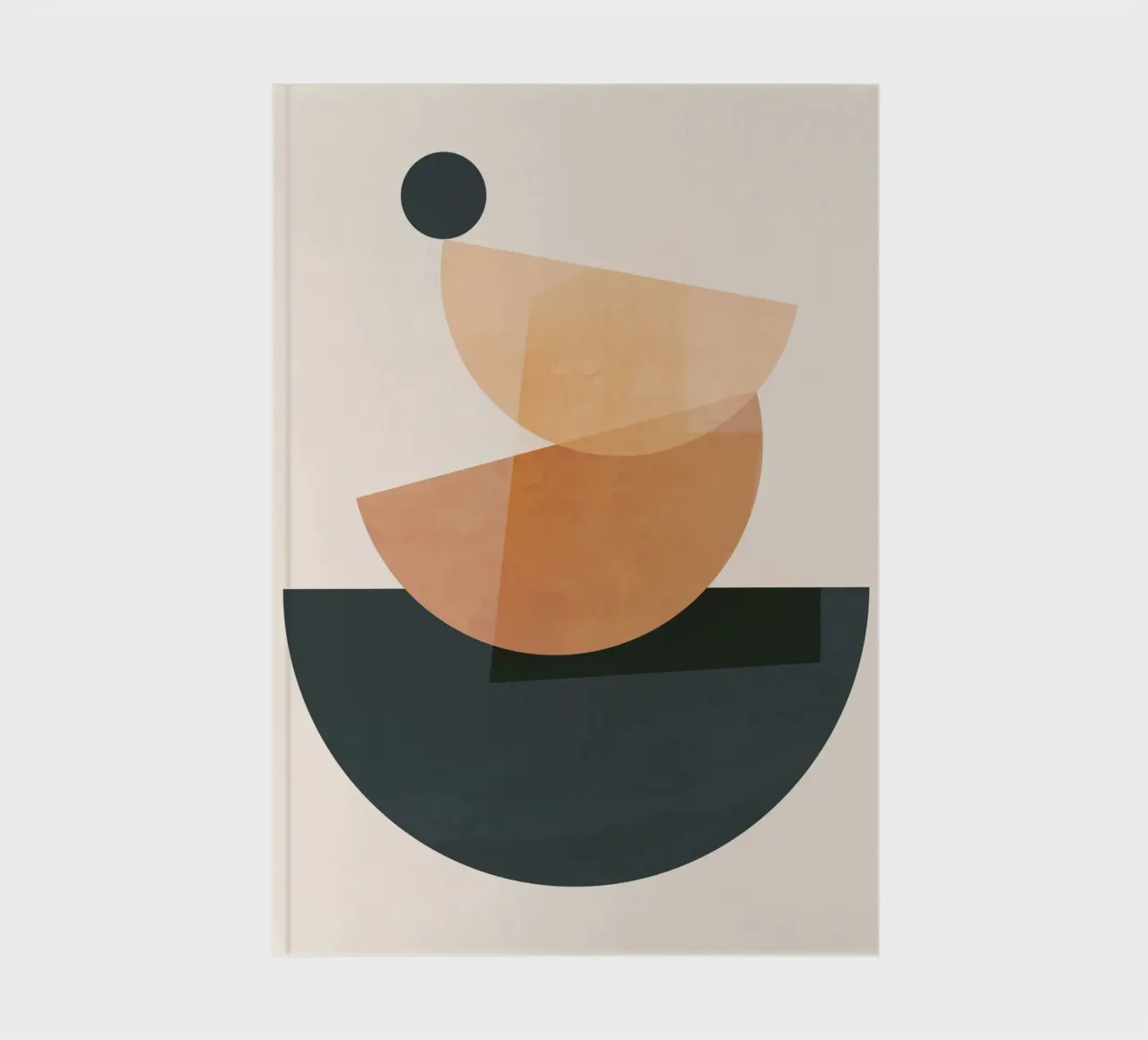 Minimale abstrakte Formen 18 Notizbuch von ThingDesign