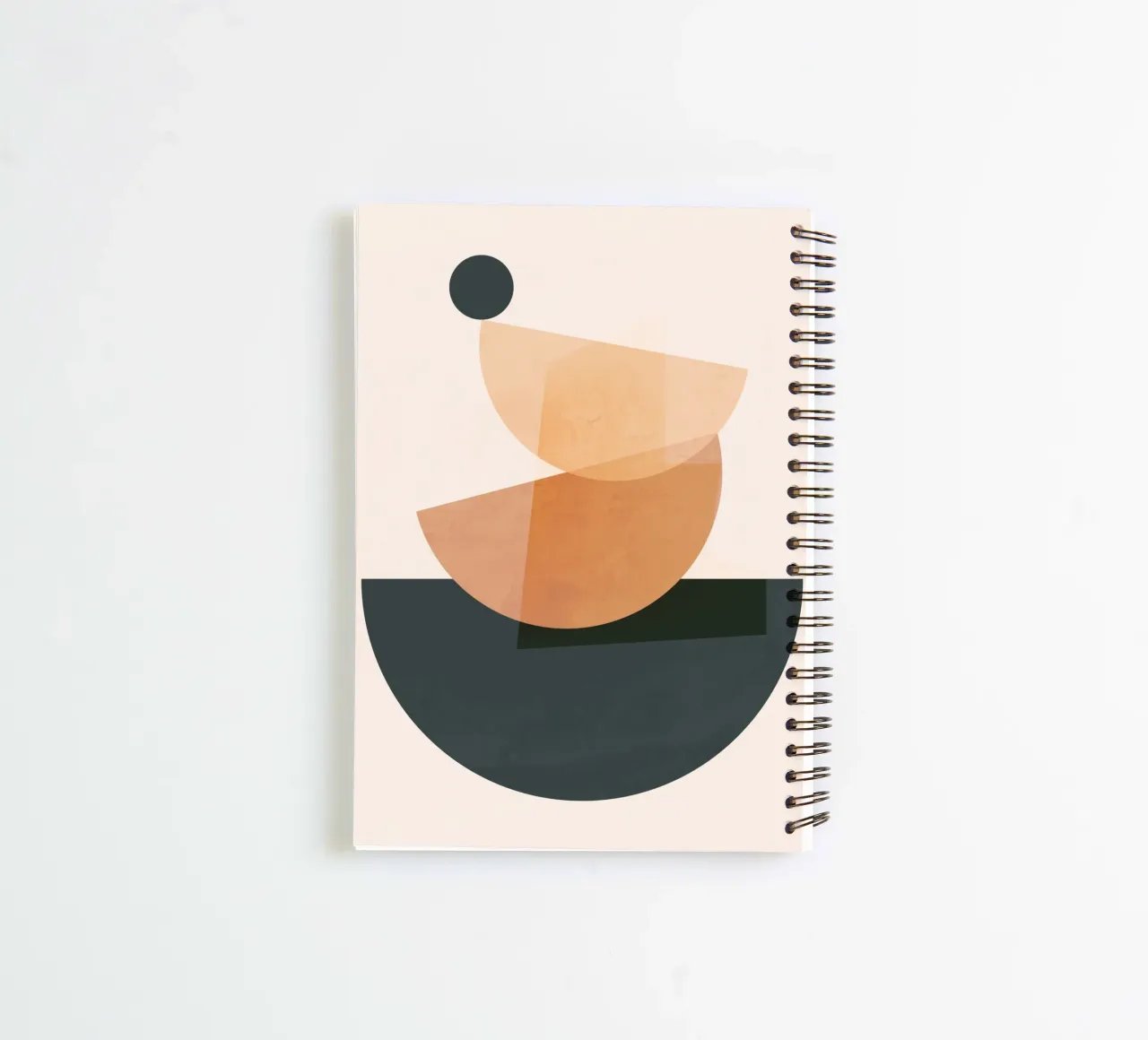 Minimal Abstract Shapes 18 spiral notebook by ThingDesign