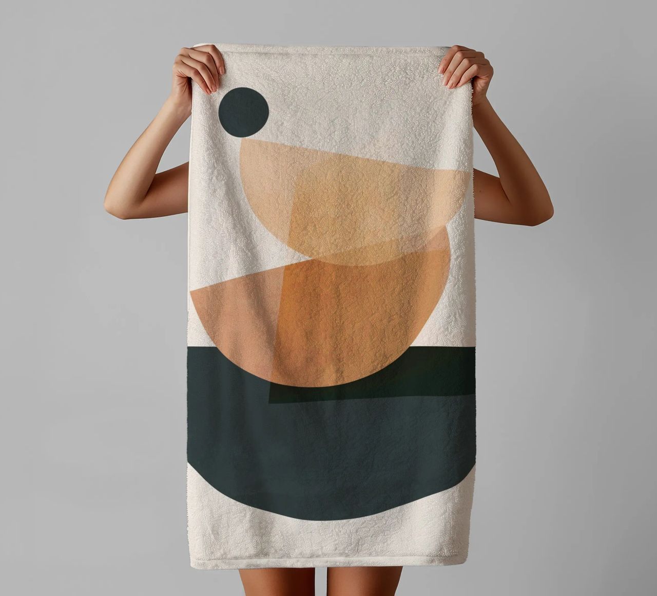 Minimal Abstract Shapes 18 towel by ThingDesign