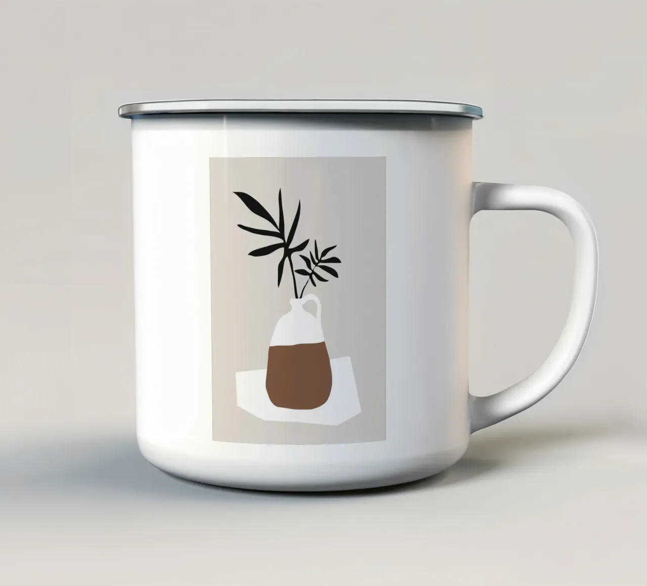 Vaso 4 tazza in smalto da ThingDesign