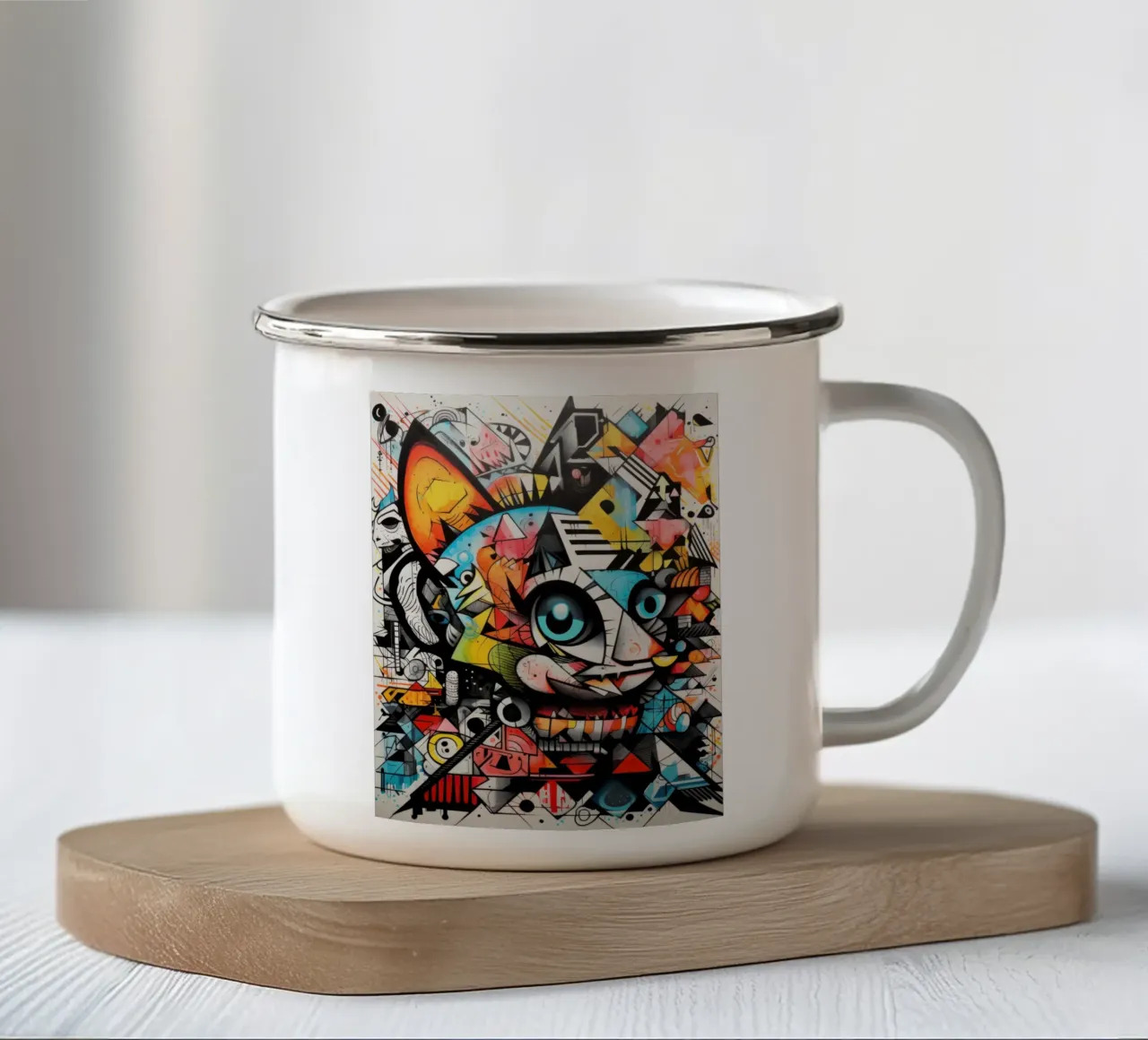 animali graffiti tazza in smalto da Art Digital Visuel