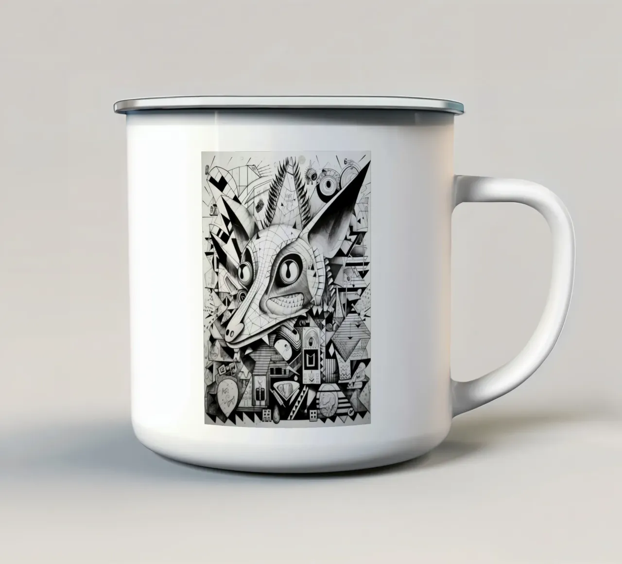 animali graffiti tazza in smalto da Art Digital Visuel