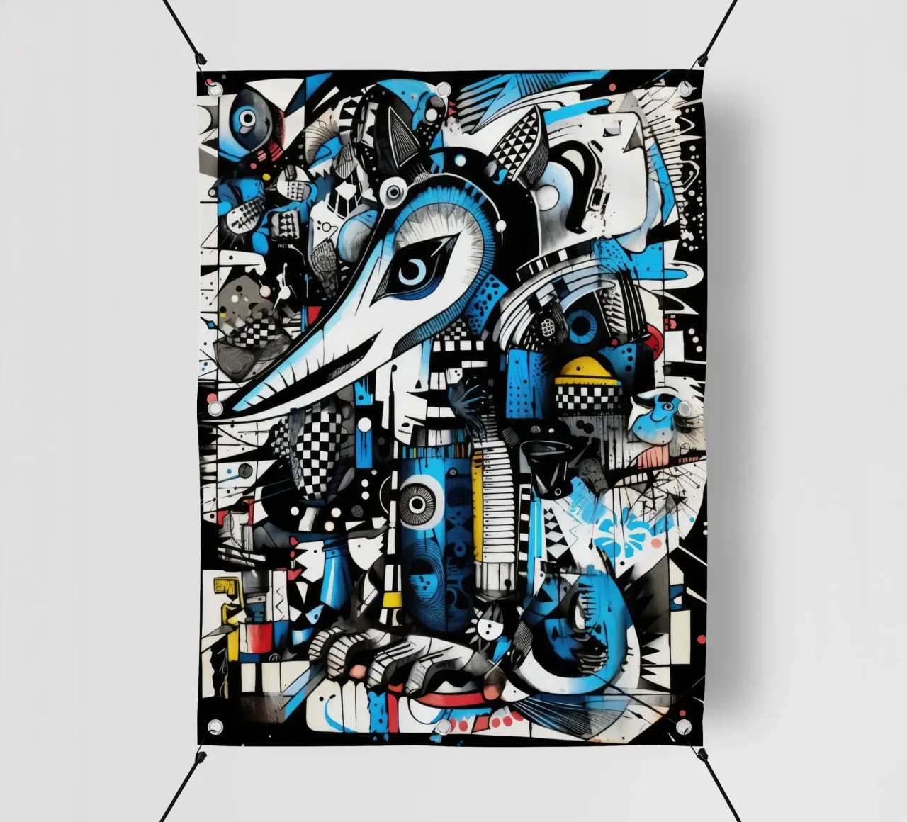animali graffiti telo in pvc da Art Digital Visuel