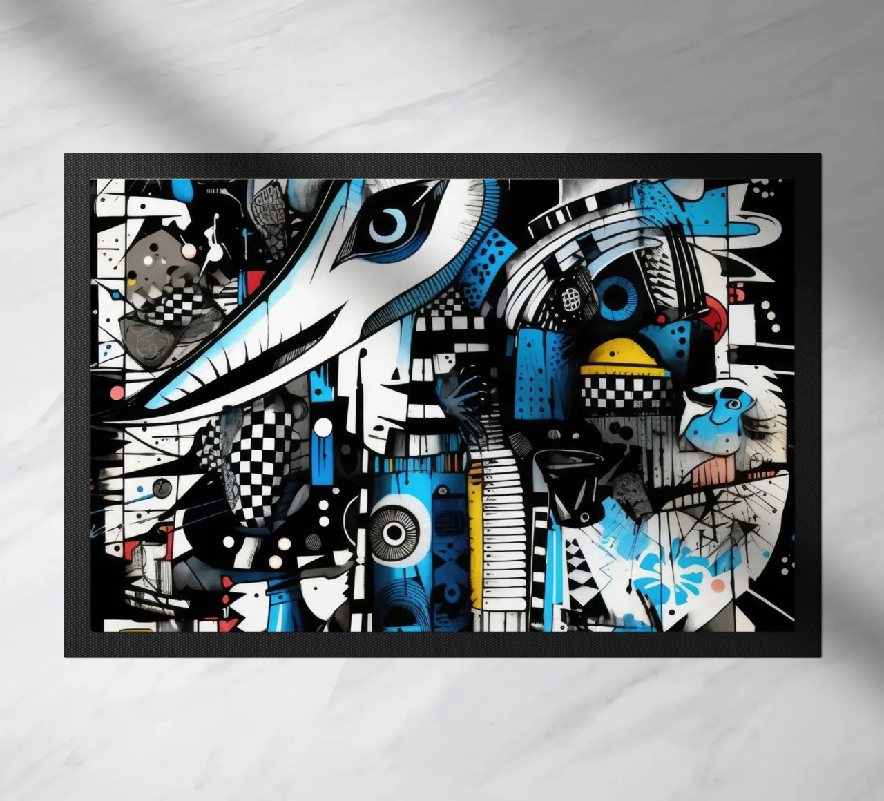 graffiti animals doormat by Art Digital Visuel