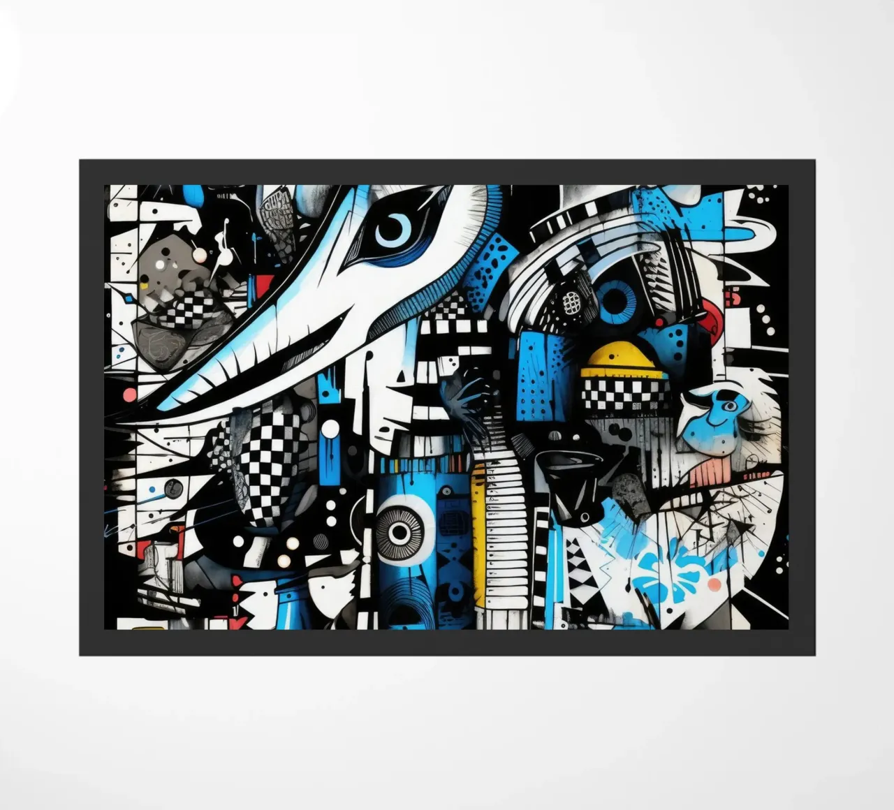 graffiti animals doormat by Art Digital Visuel