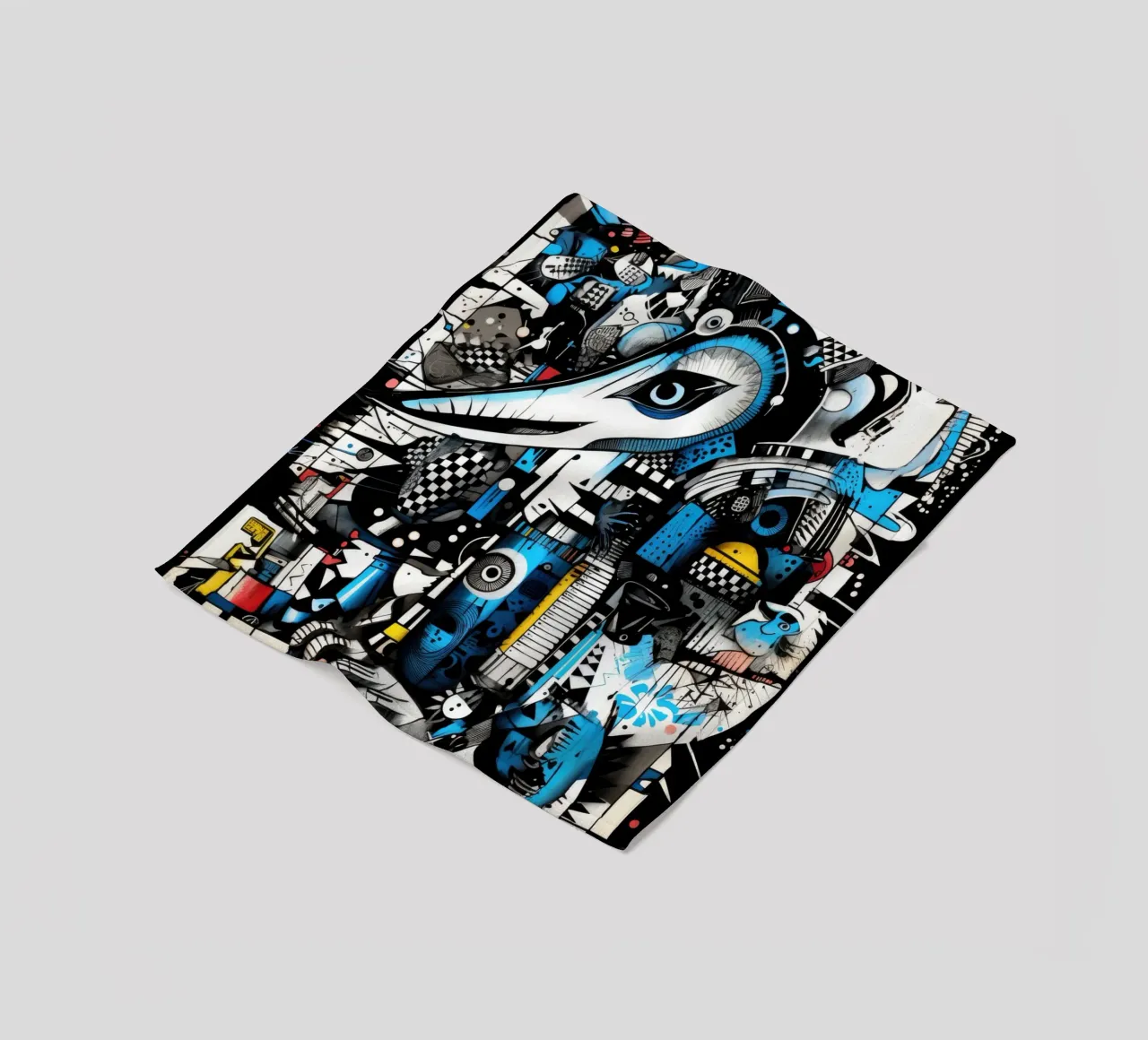 animali graffiti coperta in pile da Art Digital Visuel