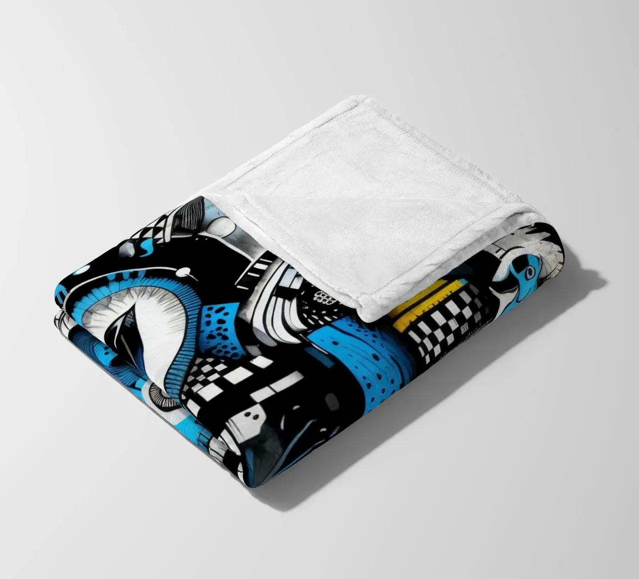 animali graffiti coperta in pile da Art Digital Visuel