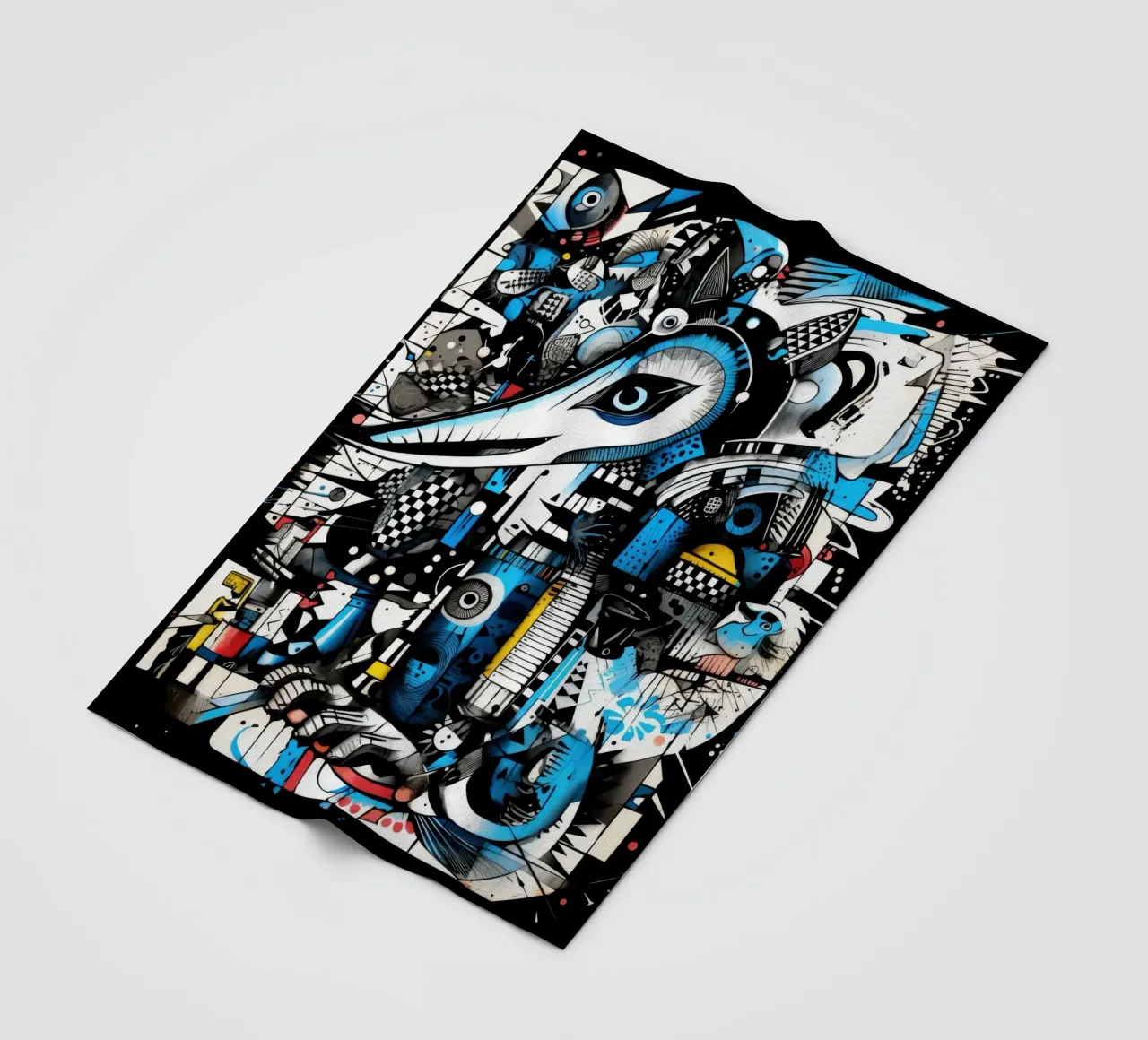 animali graffiti coperta in pile da Art Digital Visuel