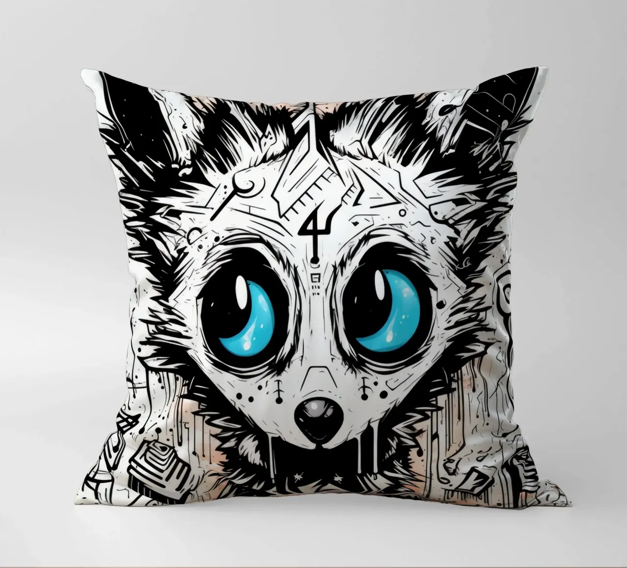 animali graffiti cuscino da Art Digital Visuel
