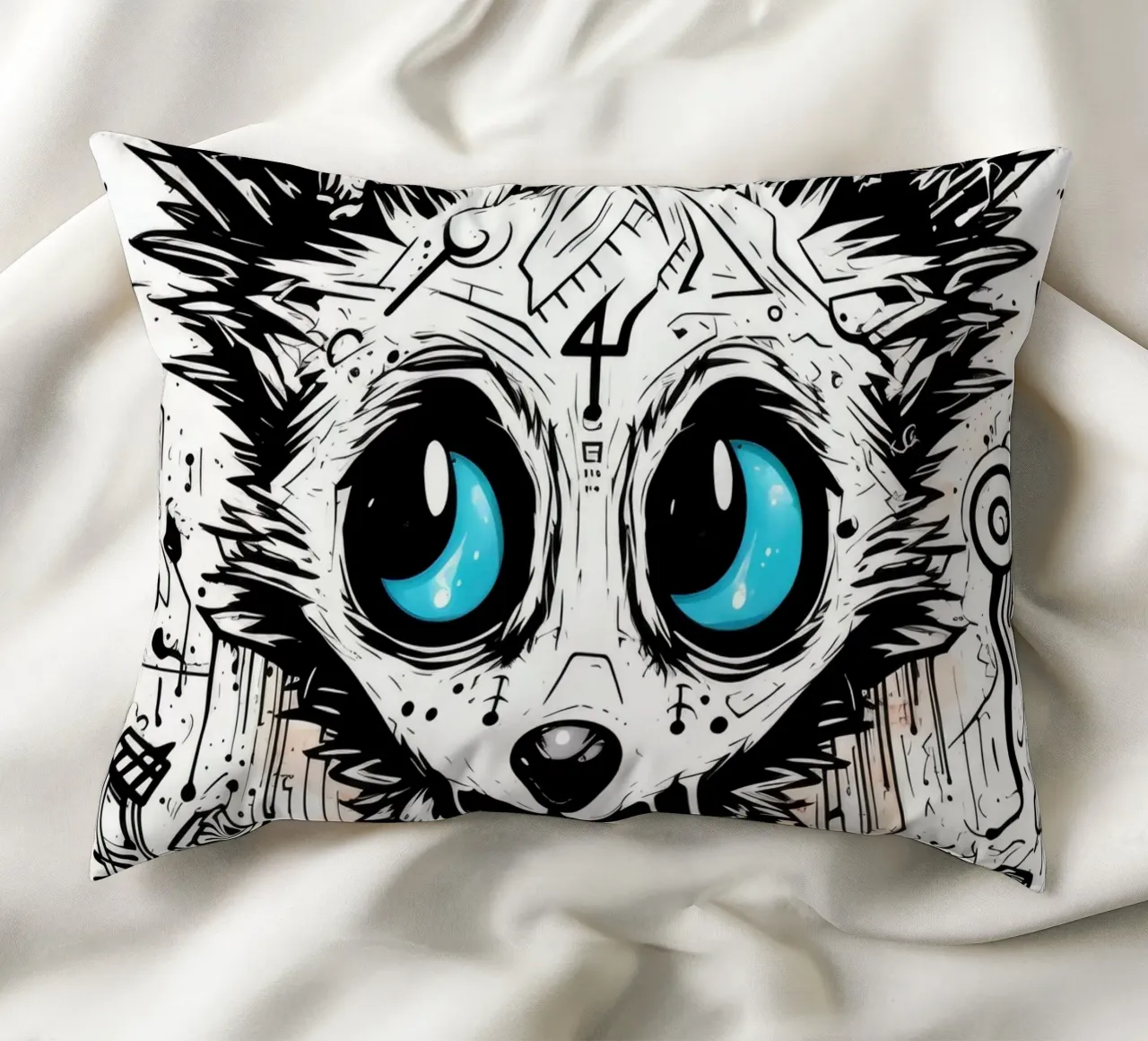animali graffiti cuscino da Art Digital Visuel