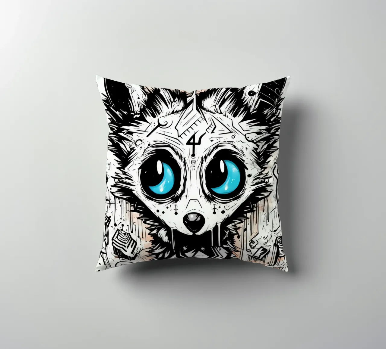animali graffiti cuscino da Art Digital Visuel