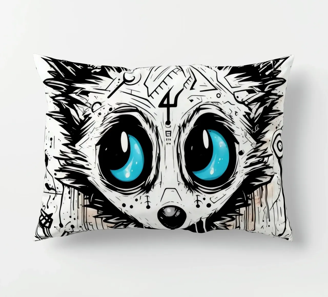 animali graffiti cuscino da Art Digital Visuel