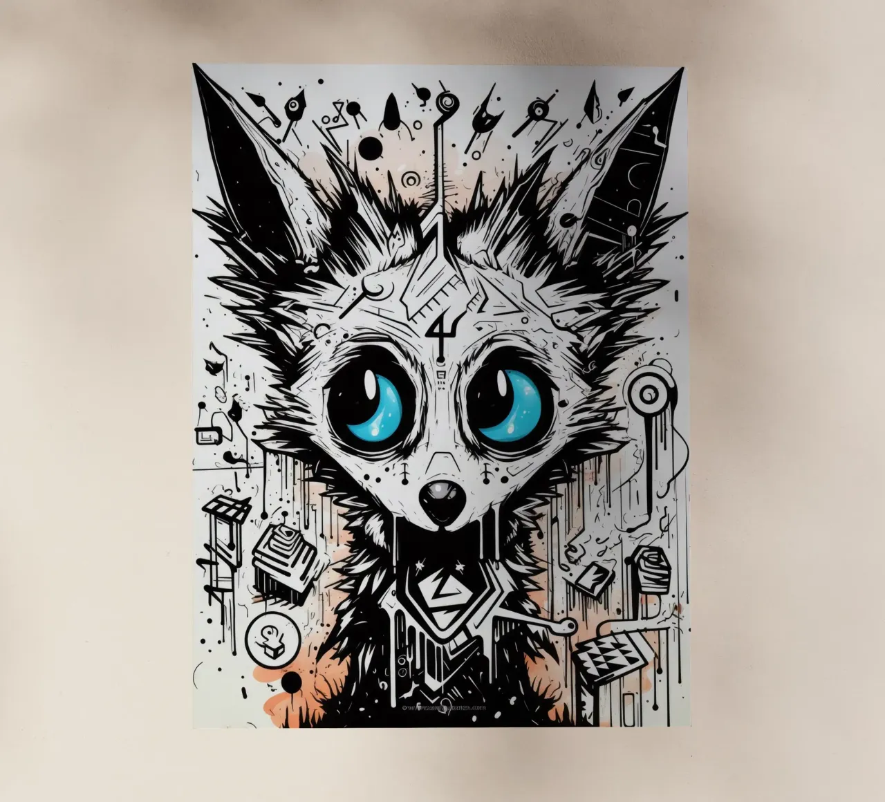 animali graffiti pellicola backlit da Art Digital Visuel