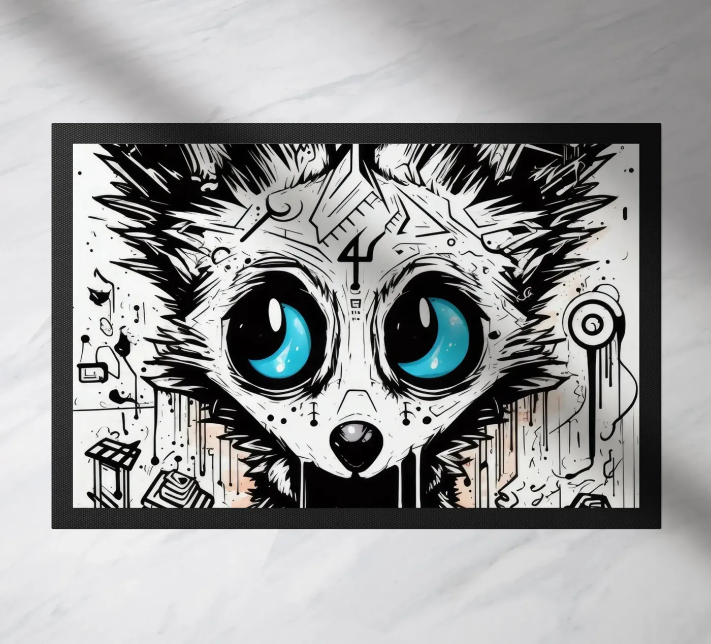 graffiti animals doormat by Art Digital Visuel