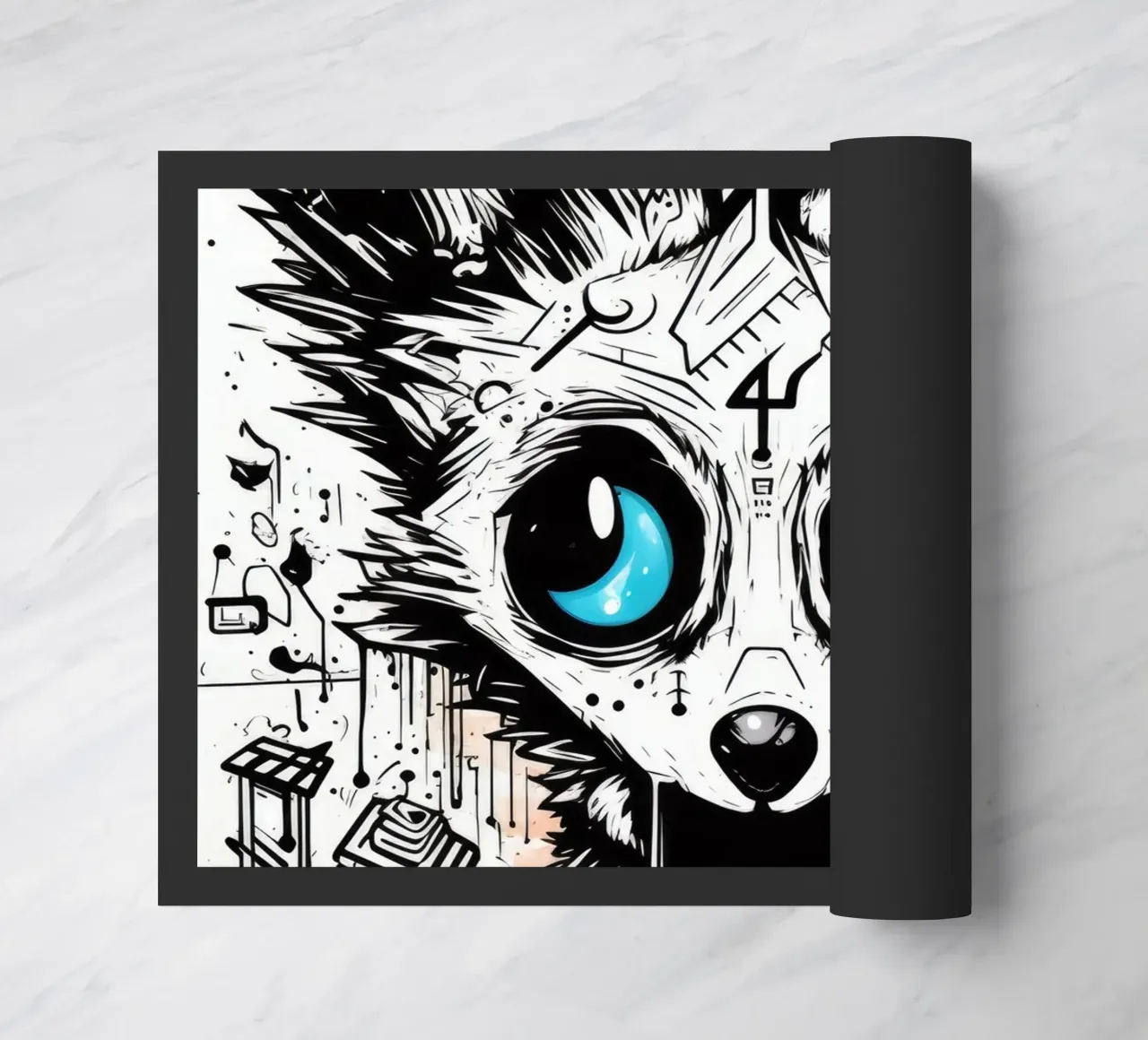 animali graffiti zerbino da Art Digital Visuel