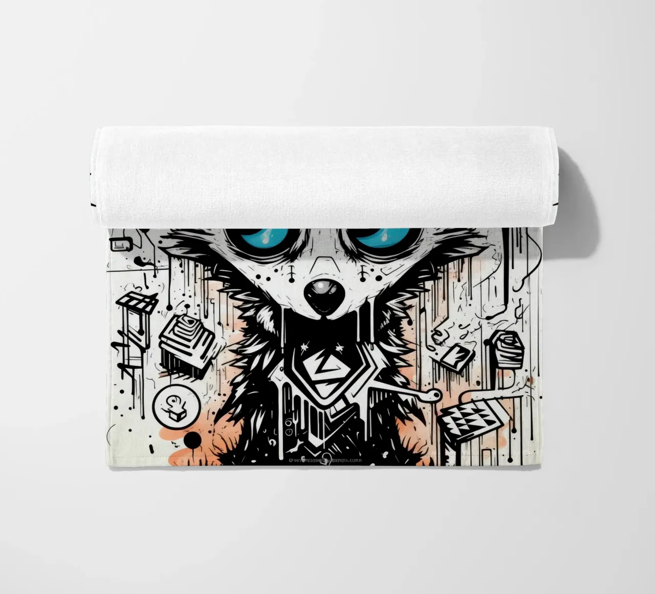 animali graffiti telo mare da Art Digital Visuel