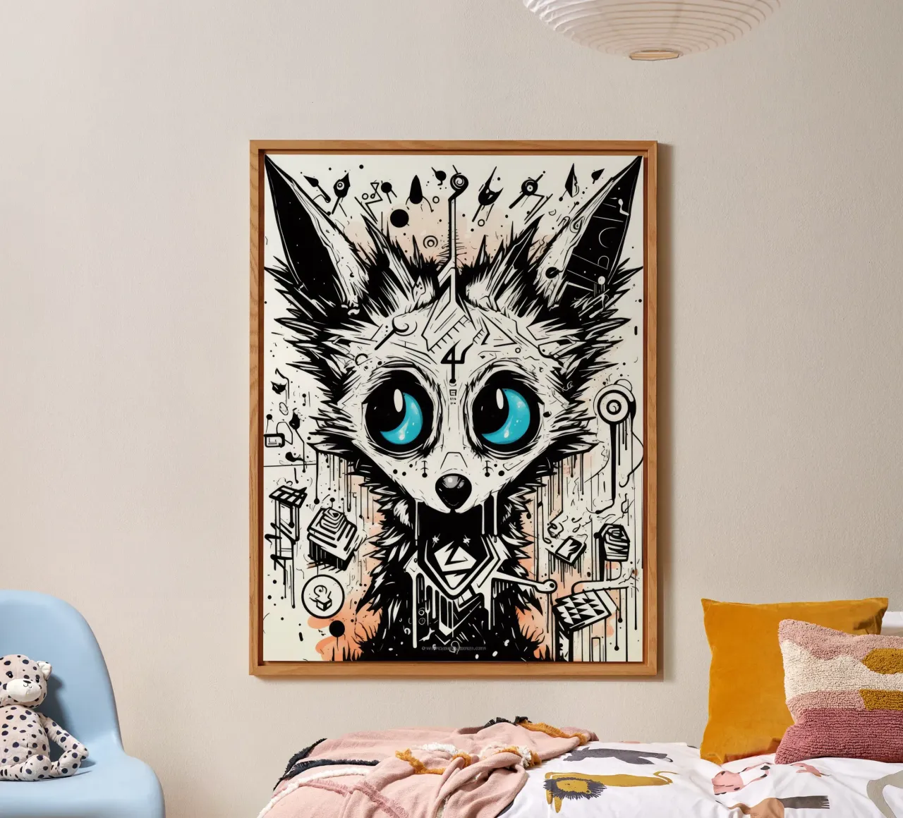 animali graffiti alluminio dibond da Art Digital Visuel